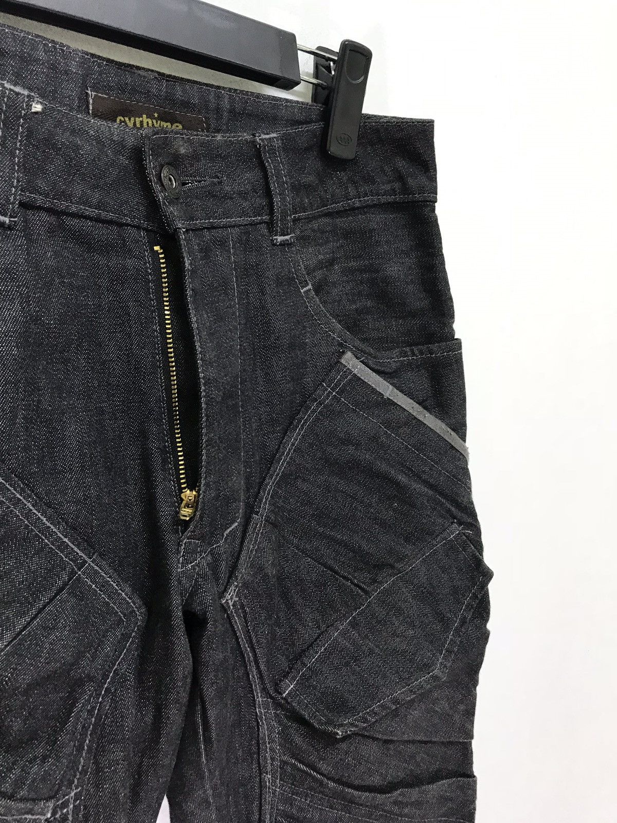 Japanese Brand Cyrhyme Denim Slim Jeans Pleated Front Pockets Size US 29 - 5 Thumbnail