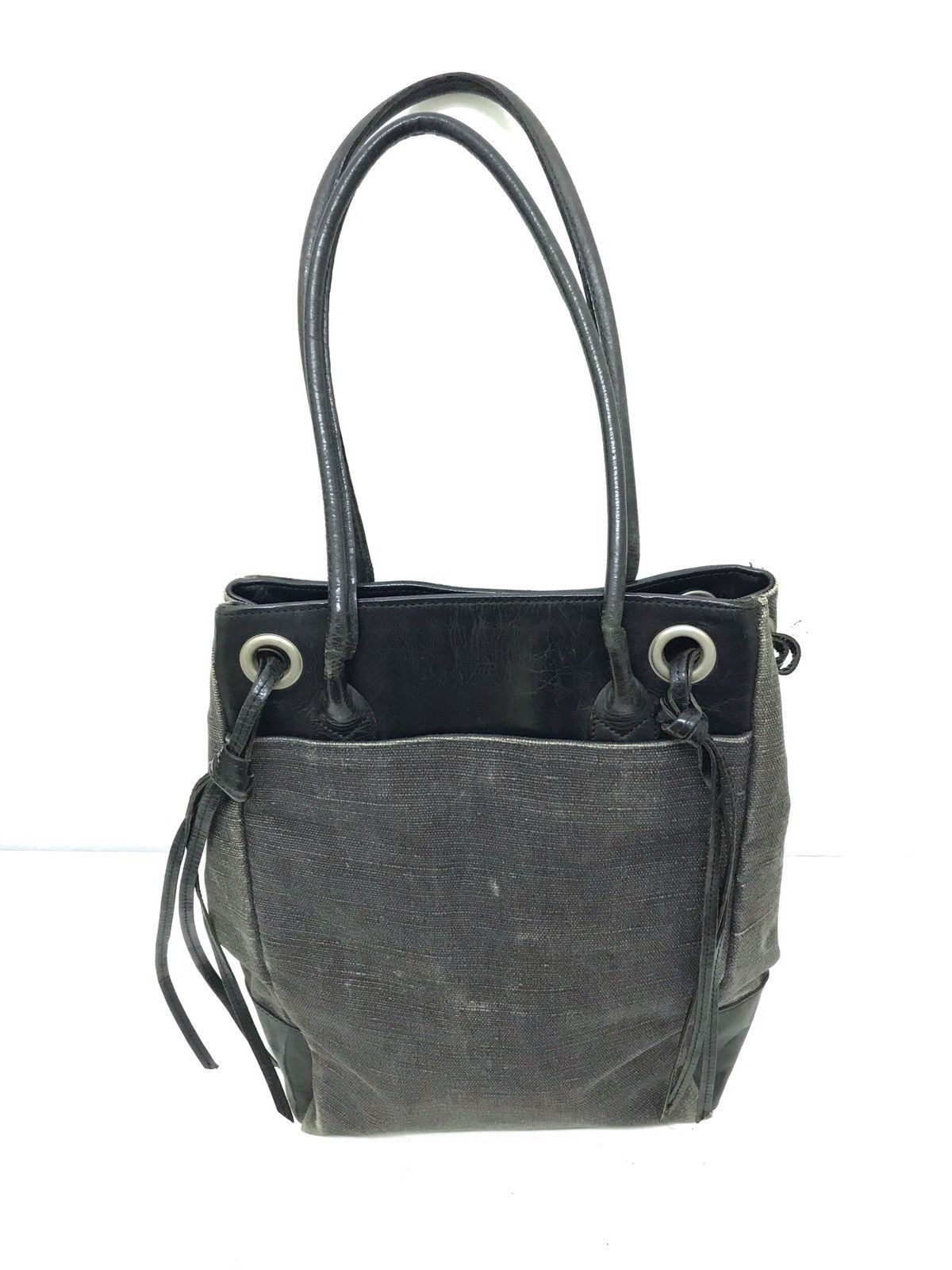 Yohji Yamamoto 💖Y’s Yohji Yamamoto Bag Cotton Canvas Leather Size ONE SIZE - 1 Thumbnail