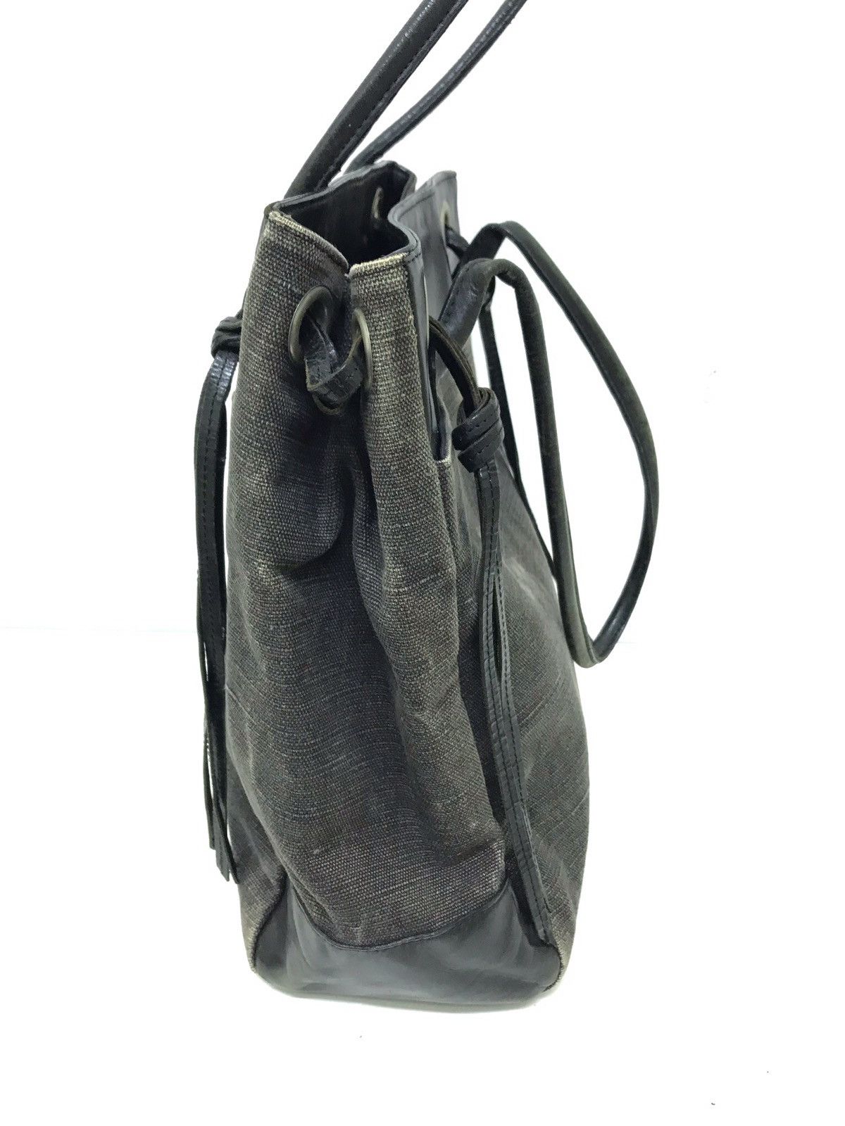 Yohji Yamamoto 💖Y’s Yohji Yamamoto Bag Cotton Canvas Leather Size ONE SIZE - 3 Thumbnail