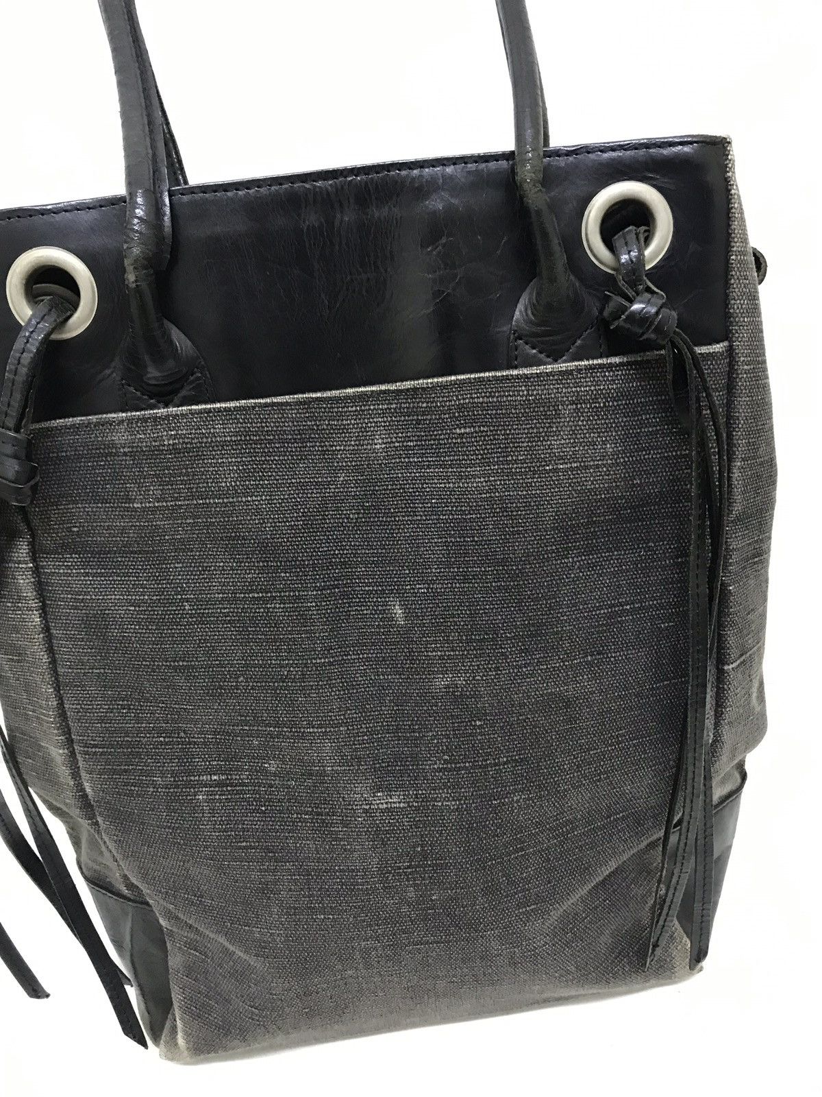 Yohji Yamamoto 💖Y’s Yohji Yamamoto Bag Cotton Canvas Leather Size ONE SIZE - 2 Thumbnail