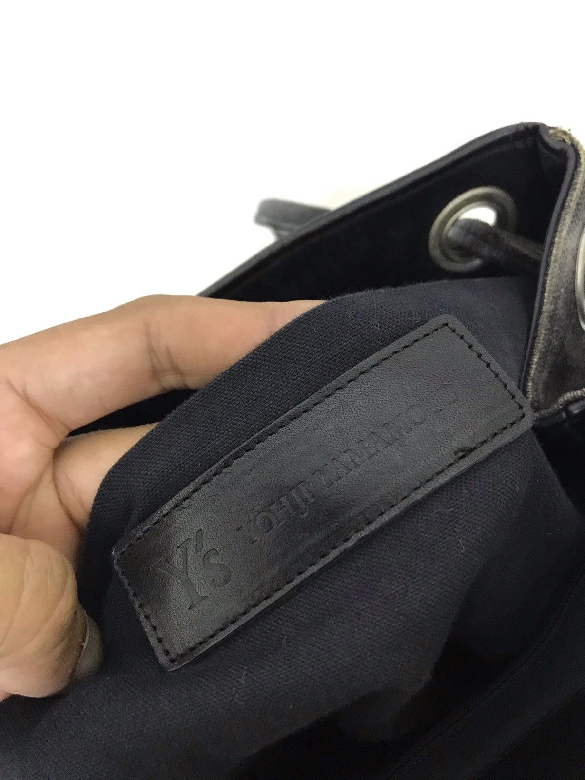 Yohji Yamamoto 💖Y’s Yohji Yamamoto Bag Cotton Canvas Leather Size ONE SIZE - 7 Thumbnail