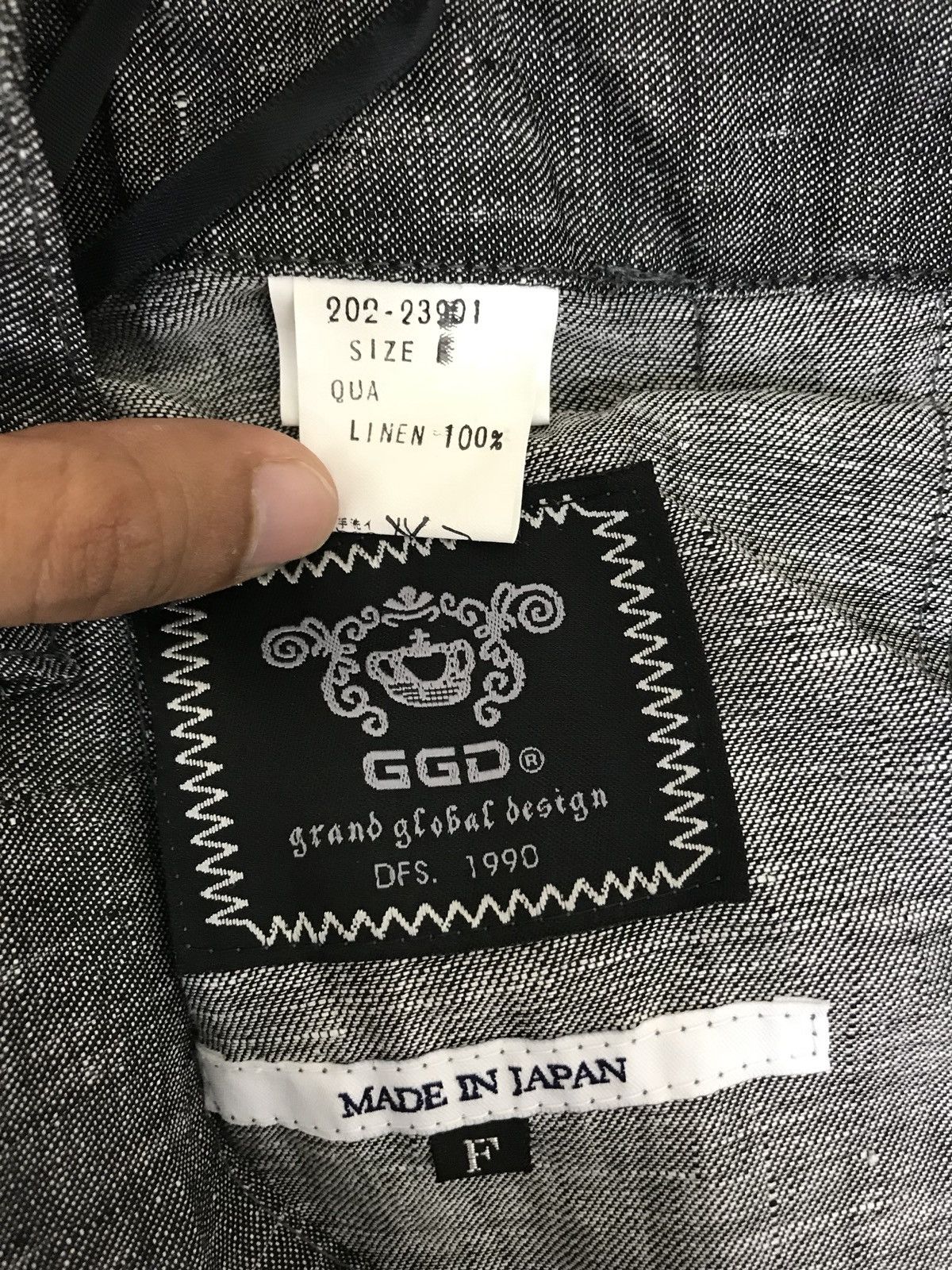 Japanese Brand GGD Grand Global Design Bondage Pant 100% Linen Baggy Size US 34 / EU 50 - 9 Thumbnail