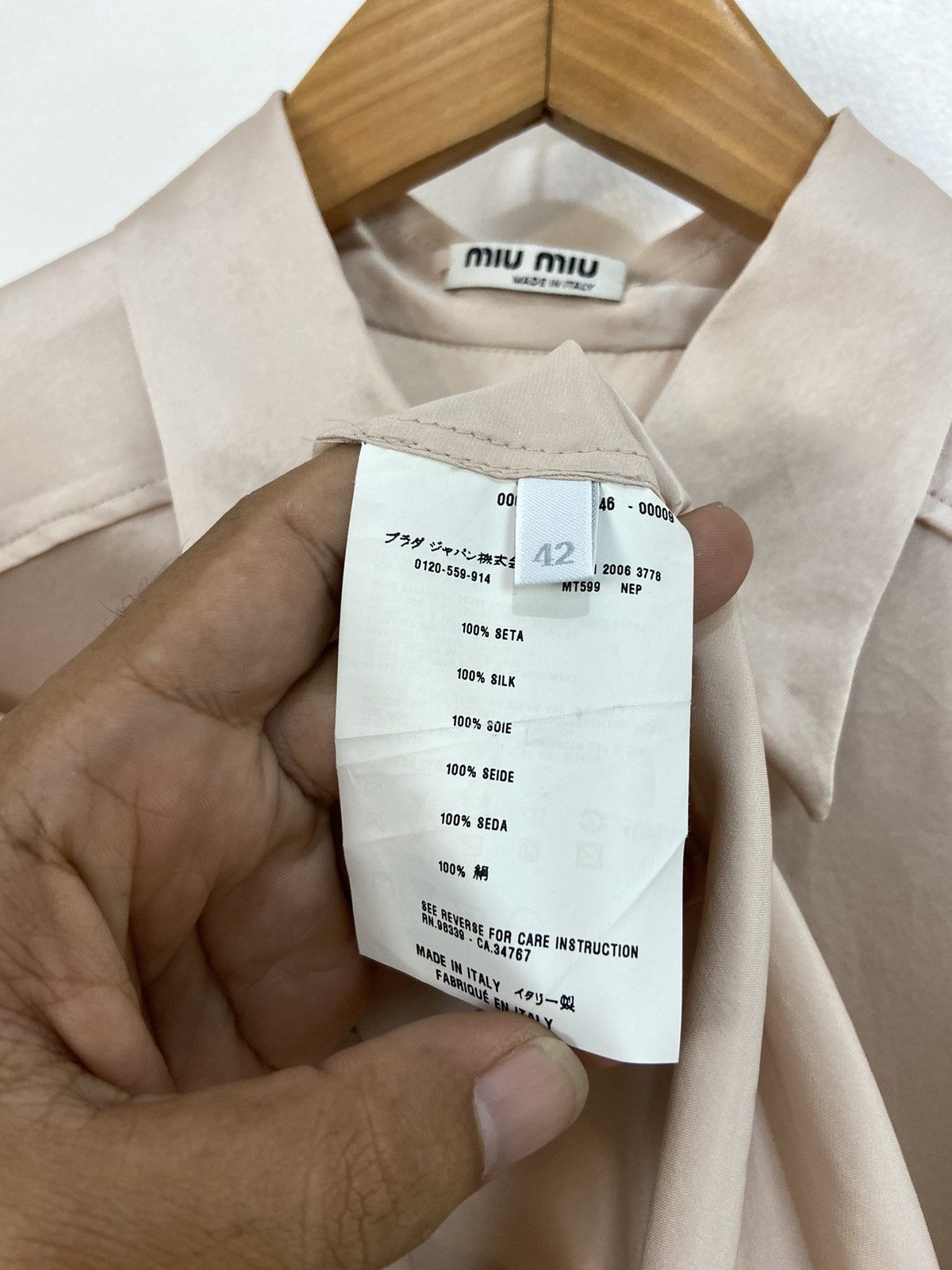 Miu Miu MIU MIU Silk Shirt Size M / US 6-8 / IT 42-44 - 15 Thumbnail
