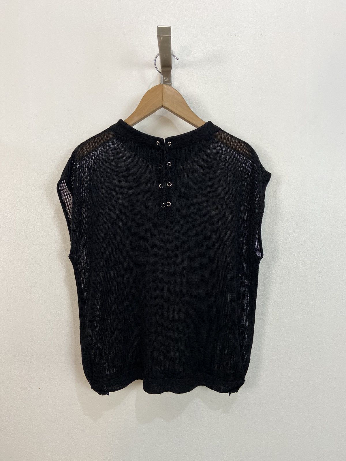 Thierry Mugler Thierry Mugler Knit Mesh Lace Sleeveless Blouse Size M / US 6-8 / IT 42-44 - 3 Thumbnail