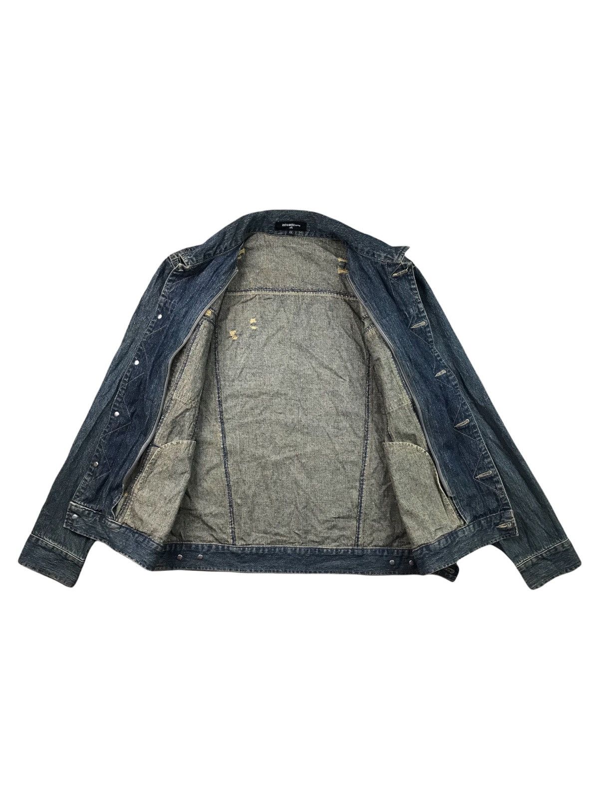 In The Attic IN THE ATTIC ART DISTRESSED DENIM JACKET Size US L / EU 52-54 / 3 - 3 Thumbnail