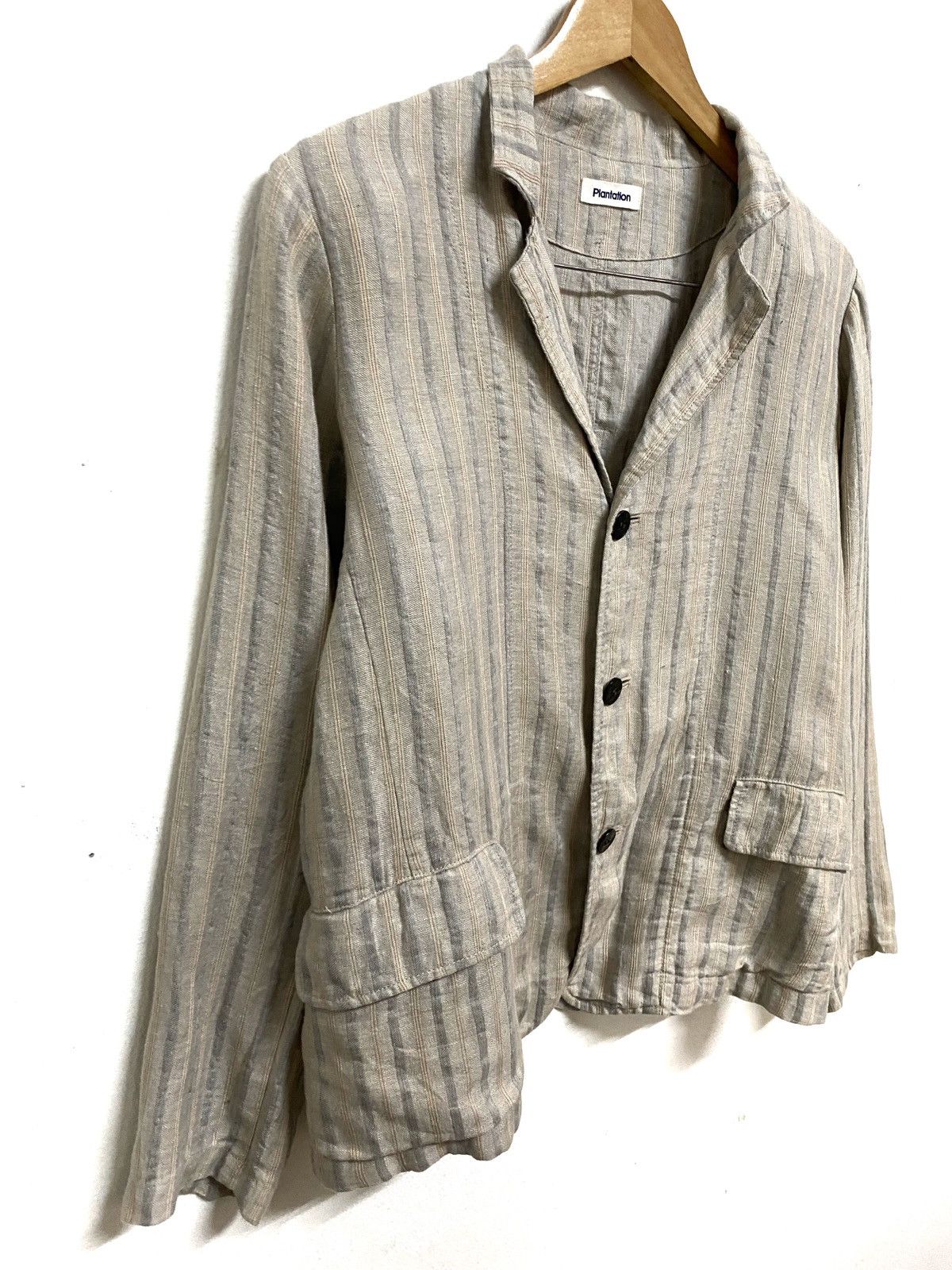 Issey Miyake Issey Miyake Plantation Striped Jacket Size US M / EU 48-50 / 2 - 4 Thumbnail