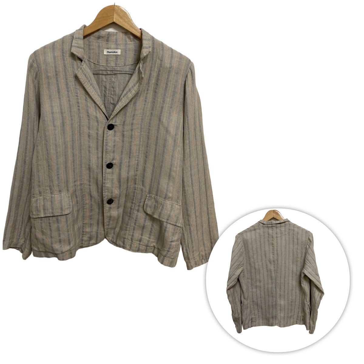 Issey Miyake Issey Miyake Plantation Striped Jacket Size US M / EU 48-50 / 2 - 1 Thumbnail