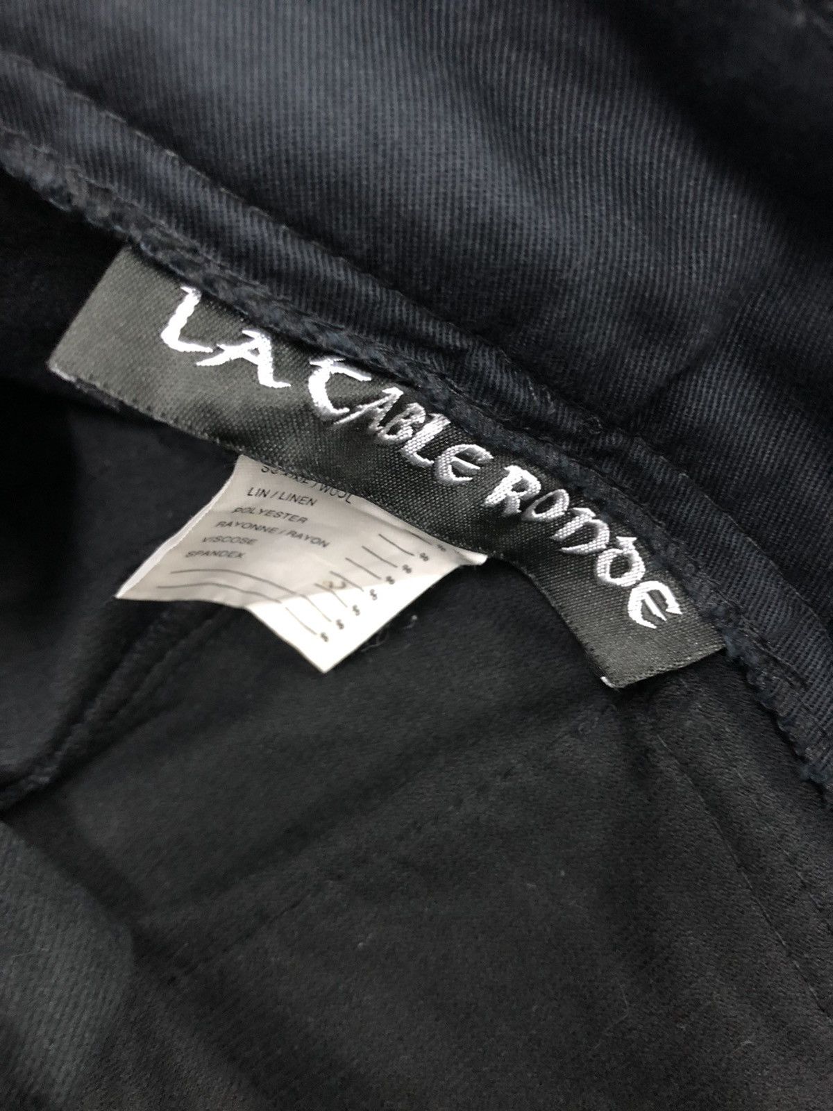 If Six Was Nine 🔥Avant-garde🔥 La Cable Ronde cargo bondage pant Size US 33 - 18 Thumbnail