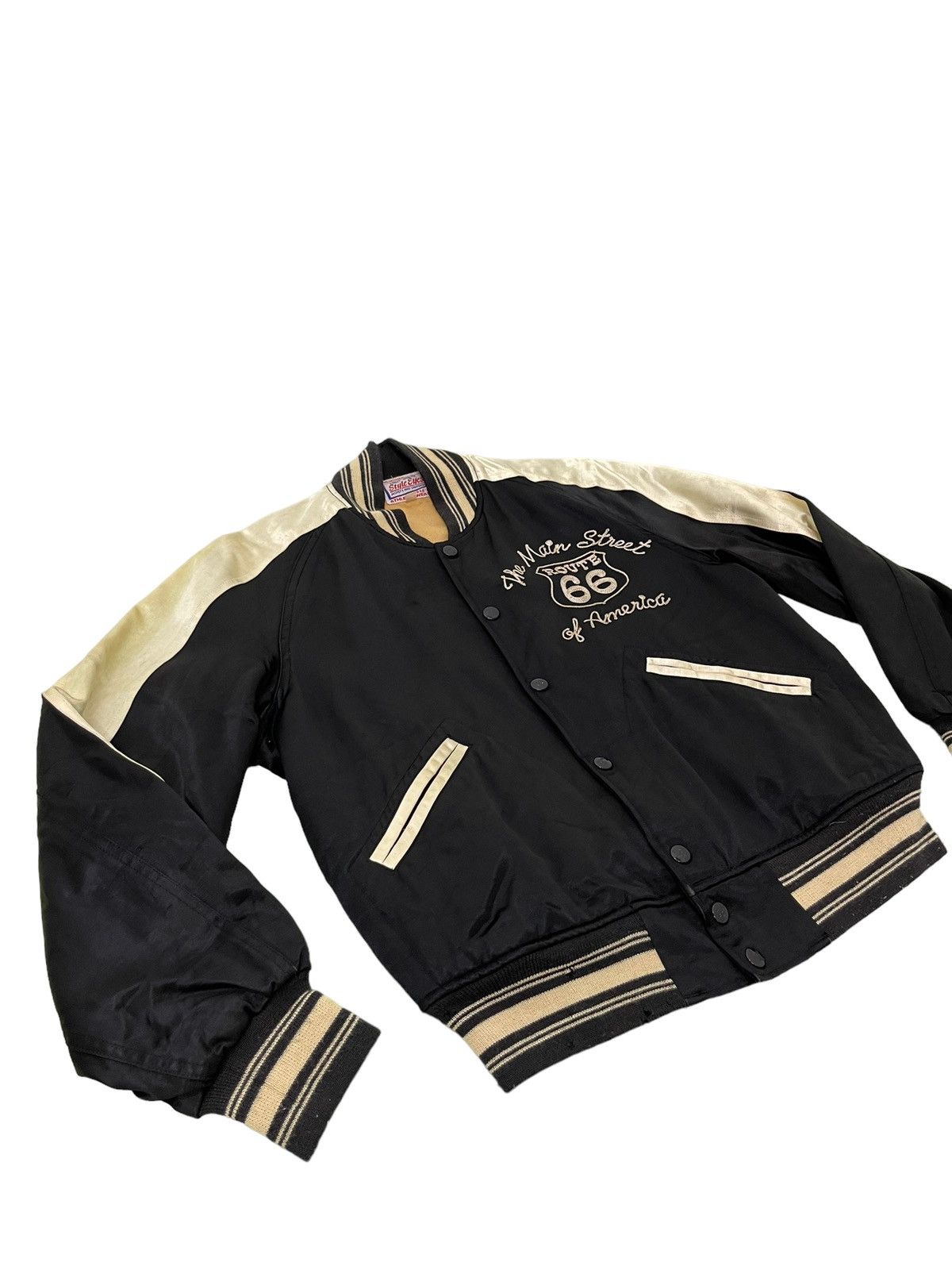 Sugar Cane Rayon Varsity Jacket Style Eyes Sugar Cane Snap On 4🟩8 Size US M / EU 48-50 / 2 - 8 Thumbnail