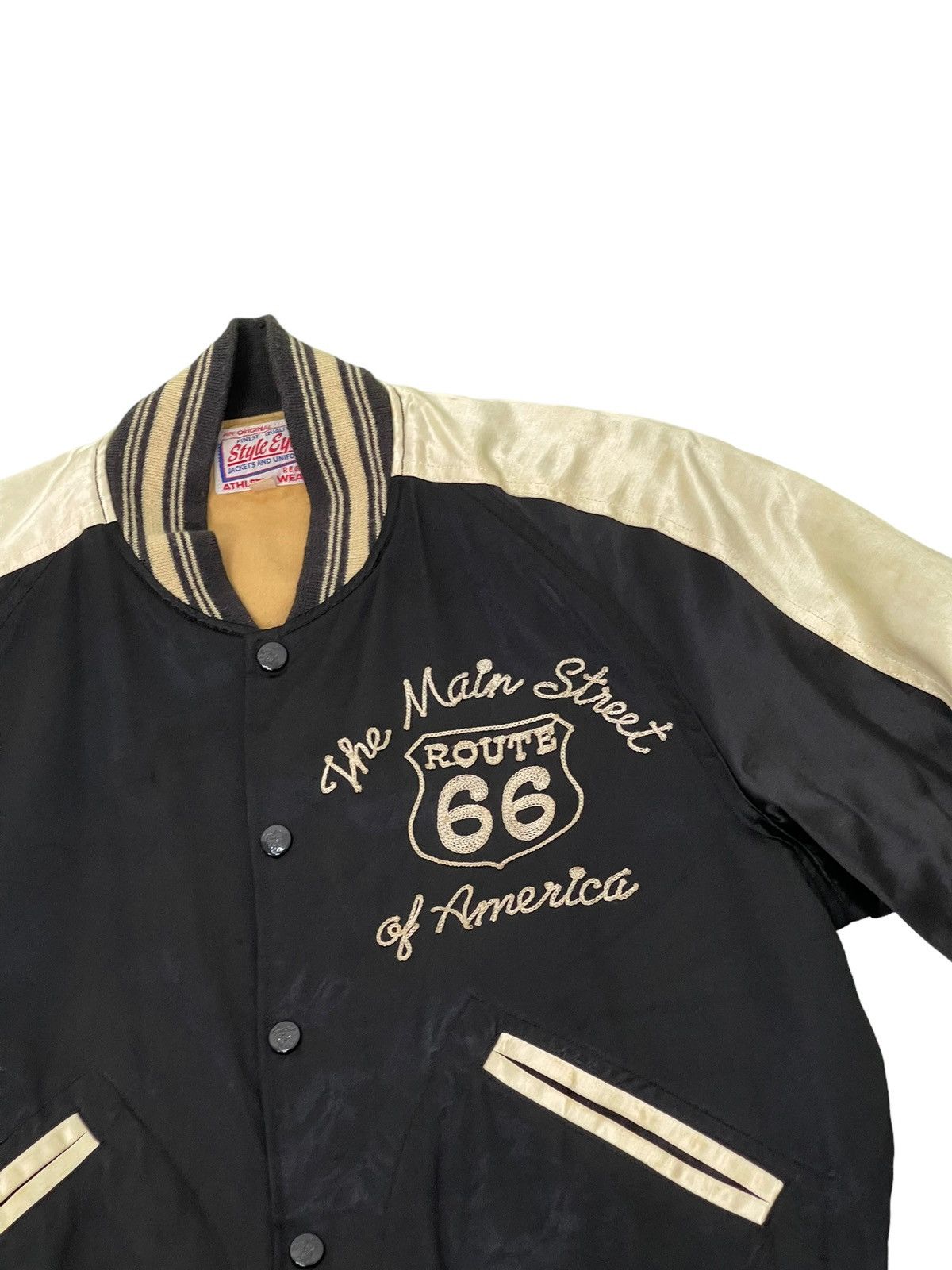 Sugar Cane Rayon Varsity Jacket Style Eyes Sugar Cane Snap On 4🟩8 Size US M / EU 48-50 / 2 - 13 Thumbnail
