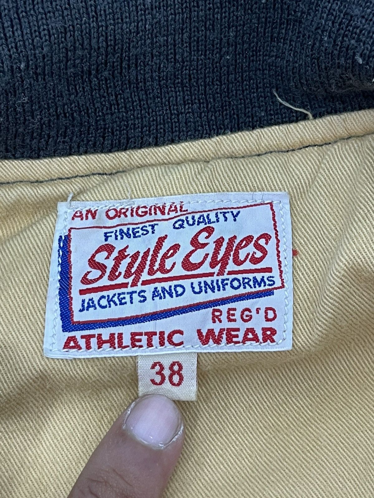 Sugar Cane Rayon Varsity Jacket Style Eyes Sugar Cane Snap On 4🟩8 Size US M / EU 48-50 / 2 - 21 Thumbnail