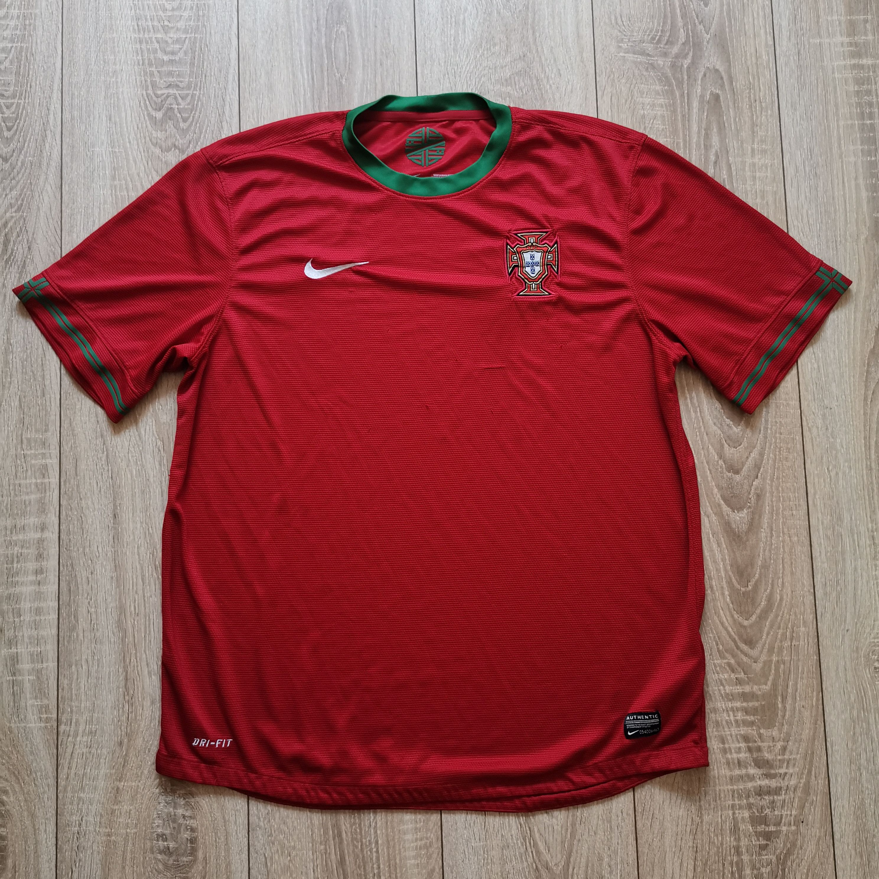 Nike Nike Portugal 2012 2014 home soccer jersey football shirt Size US XL / EU 56 / 4 - 2 Thumbnail