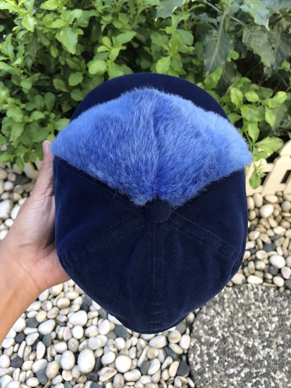 Japanese Brand AUTHENTIC FAUX FUR SHORT BRIM VELVET CAP HAT Size ONE SIZE - 5 Thumbnail