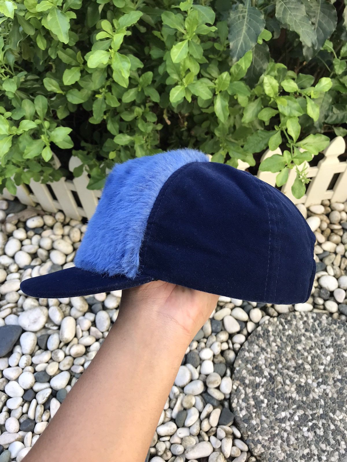 Japanese Brand AUTHENTIC FAUX FUR SHORT BRIM VELVET CAP HAT Size ONE SIZE - 3 Thumbnail