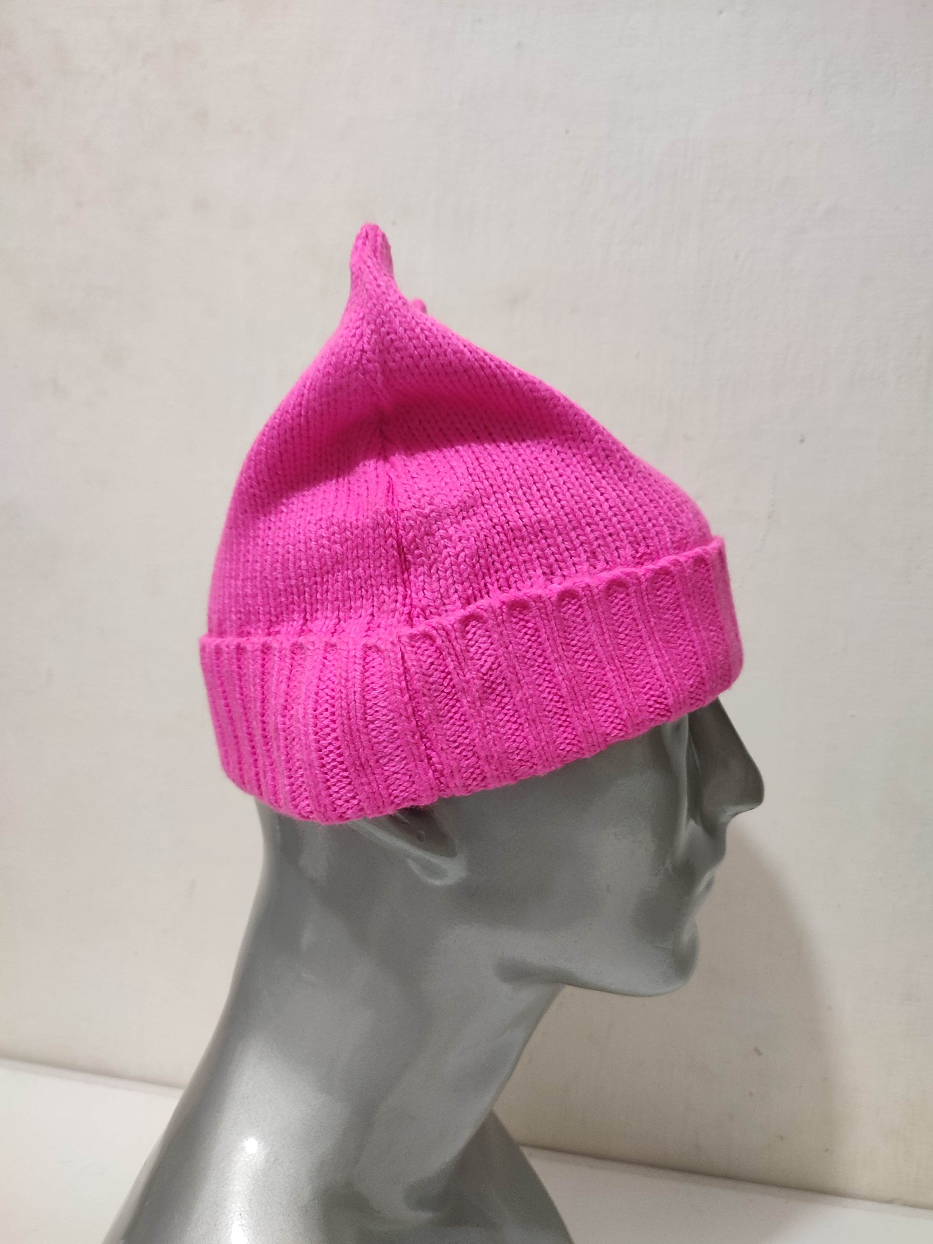Other Pink Bunny Ear Devil Horns Beanie Hats Size ONE SIZE - 6 Thumbnail