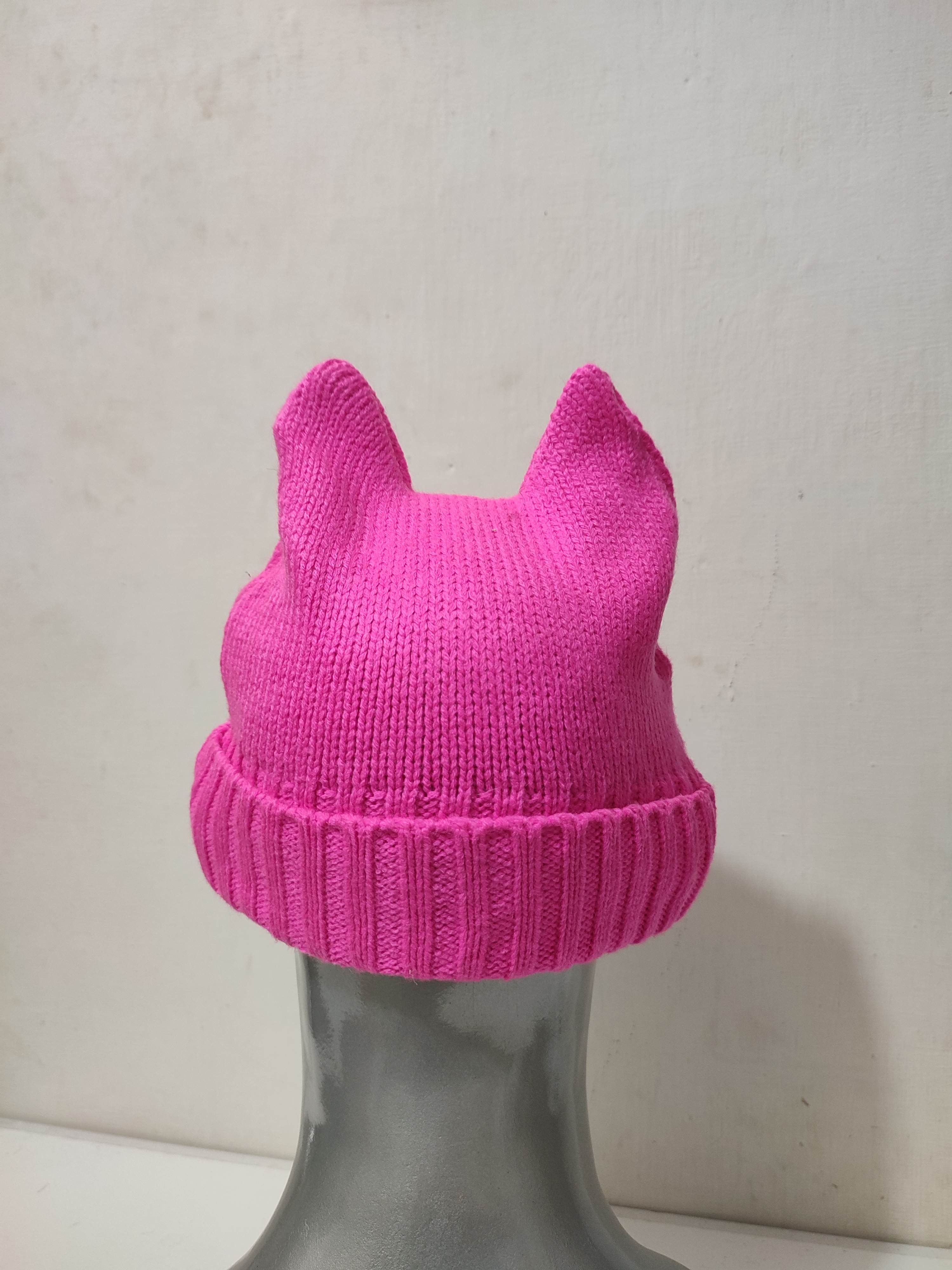Other Pink Bunny Ear Devil Horns Beanie Hats Size ONE SIZE - 7 Thumbnail