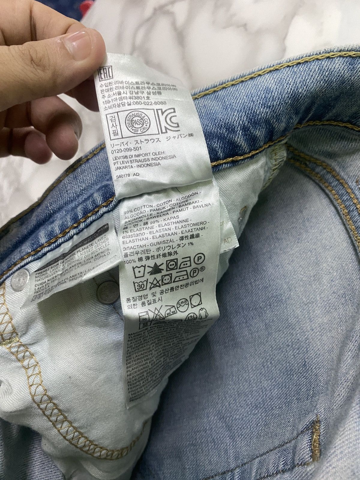 Levi's × Levi's Vintage Clothing Vintage LEVIS 511 Light Wash Jeans - L8 Size US 31 - 19 Thumbnail
