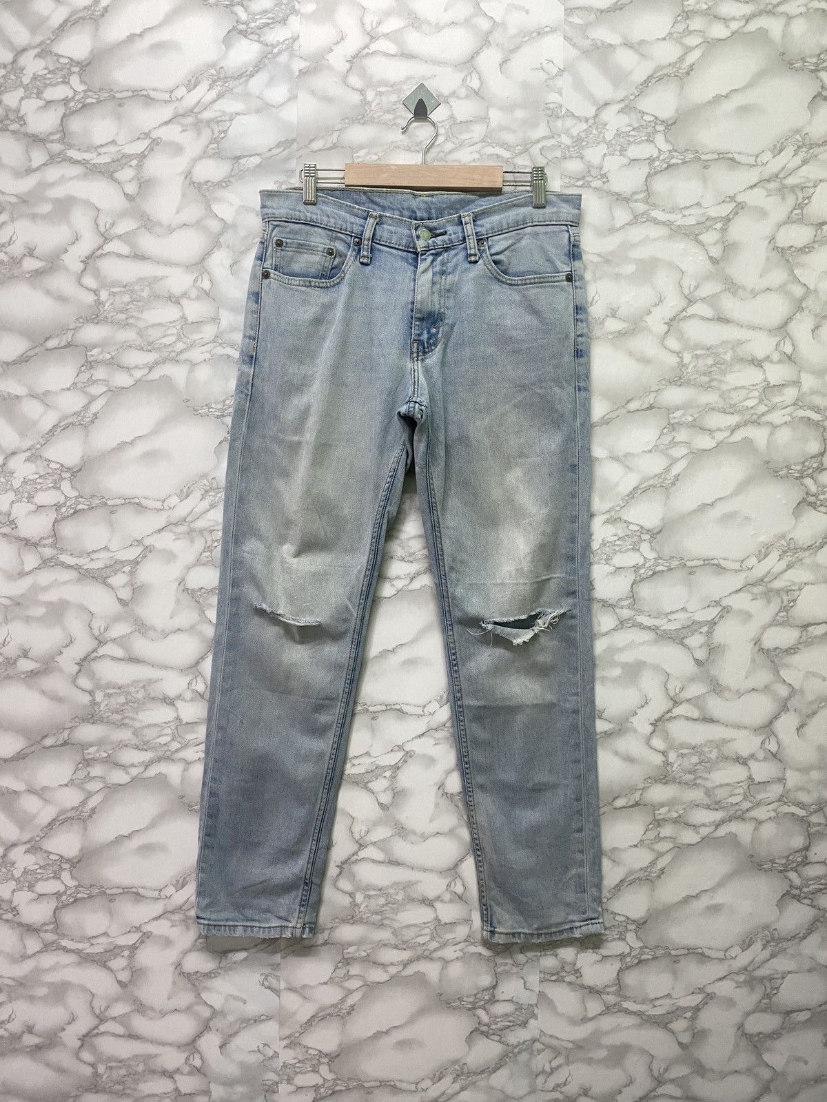 image of Distressed Denim x Levis Vintage Levis 511 Light Wash Jeans - L8 in Blue, Men's (Size 31)