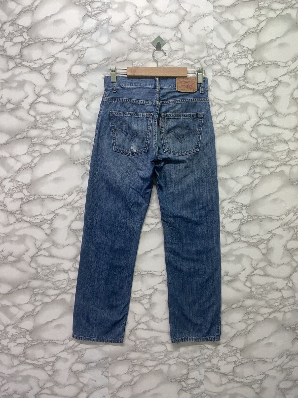 Levi's Vintage LEVIS 505 Blue Slim Distressed Jeans - L7 Size US 26 / EU 42 - 2 Thumbnail