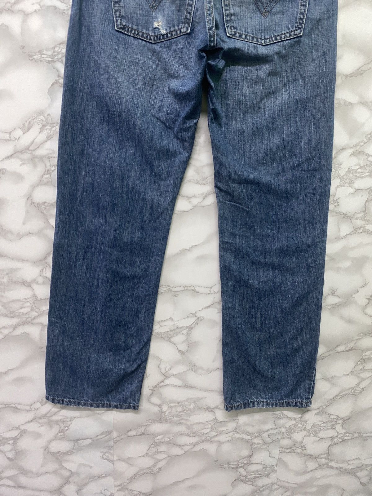 Levi's Vintage LEVIS 505 Blue Slim Distressed Jeans - L7 Size US 26 / EU 42 - 11 Thumbnail