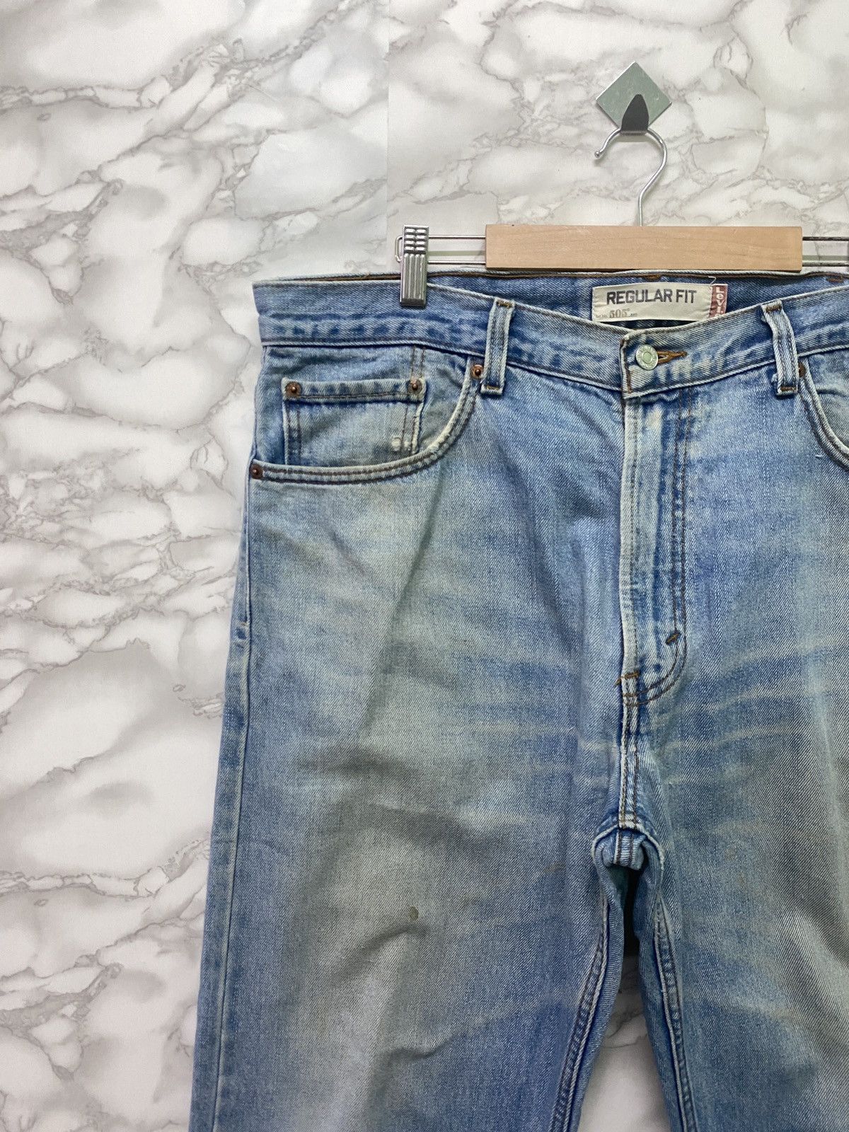 Levi's × Vintage Vintage LEVIS 505 Regular Fit jeans -L3 Size US 38 / EU 54 - 4 Thumbnail
