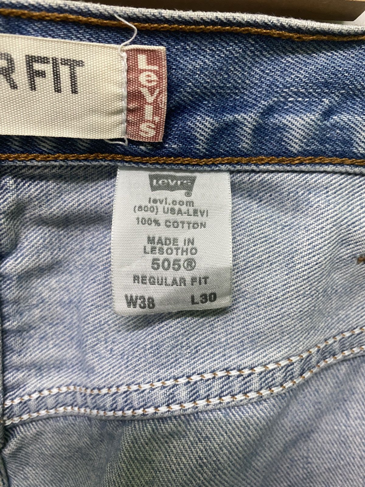 Levi's × Vintage Vintage LEVIS 505 Regular Fit jeans -L3 Size US 38 / EU 54 - 19 Thumbnail