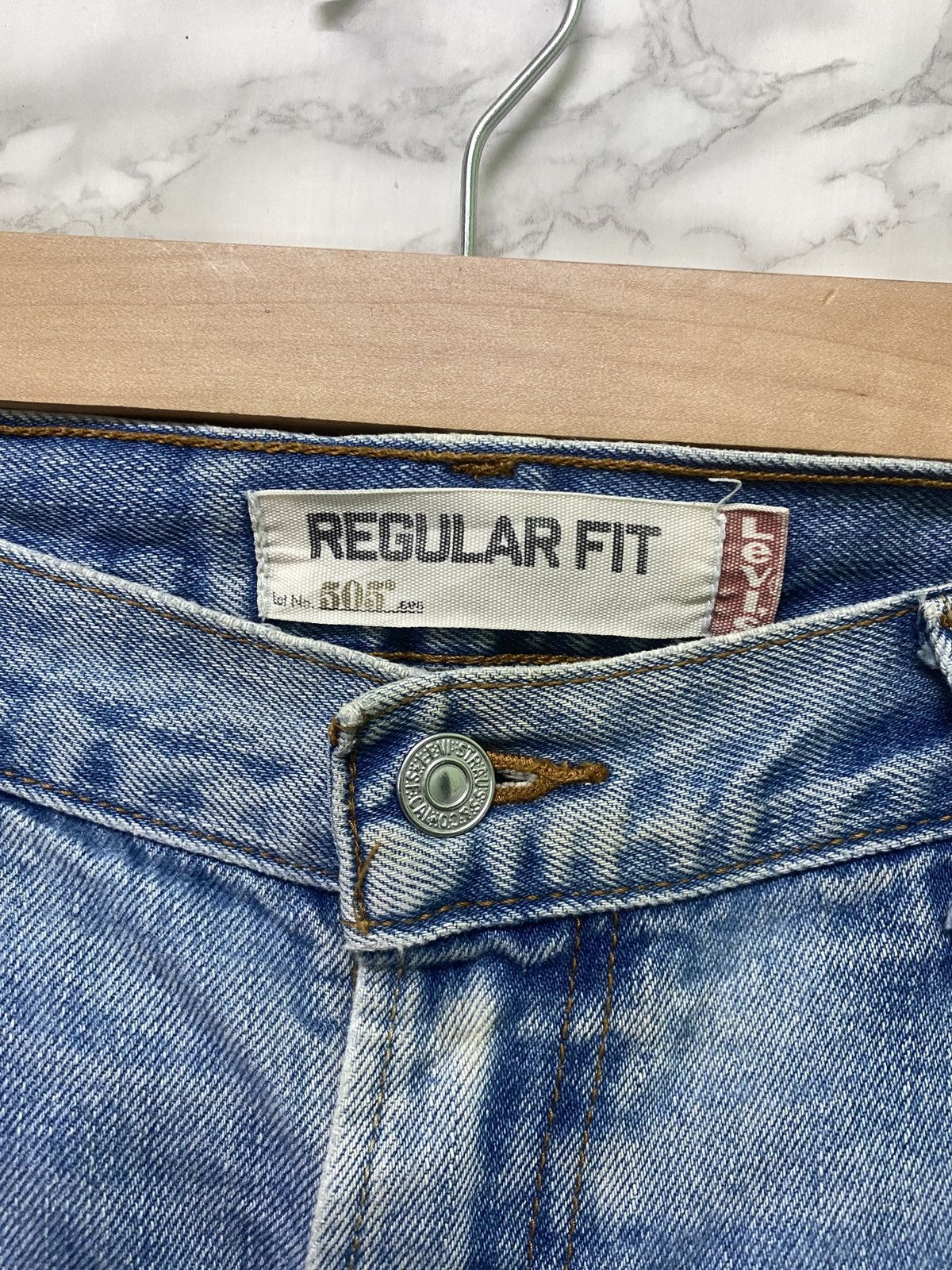 Levi's × Vintage Vintage LEVIS 505 Regular Fit jeans -L3 Size US 38 / EU 54 - 9 Thumbnail