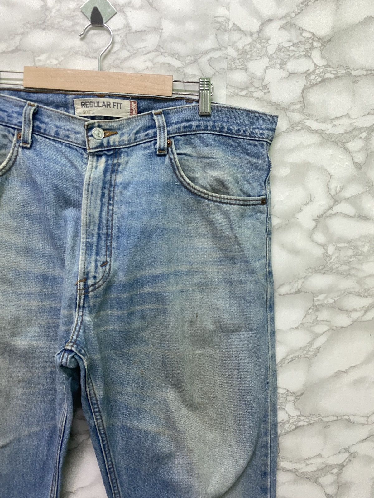 Levi's × Vintage Vintage LEVIS 505 Regular Fit jeans -L3 Size US 38 / EU 54 - 5 Thumbnail