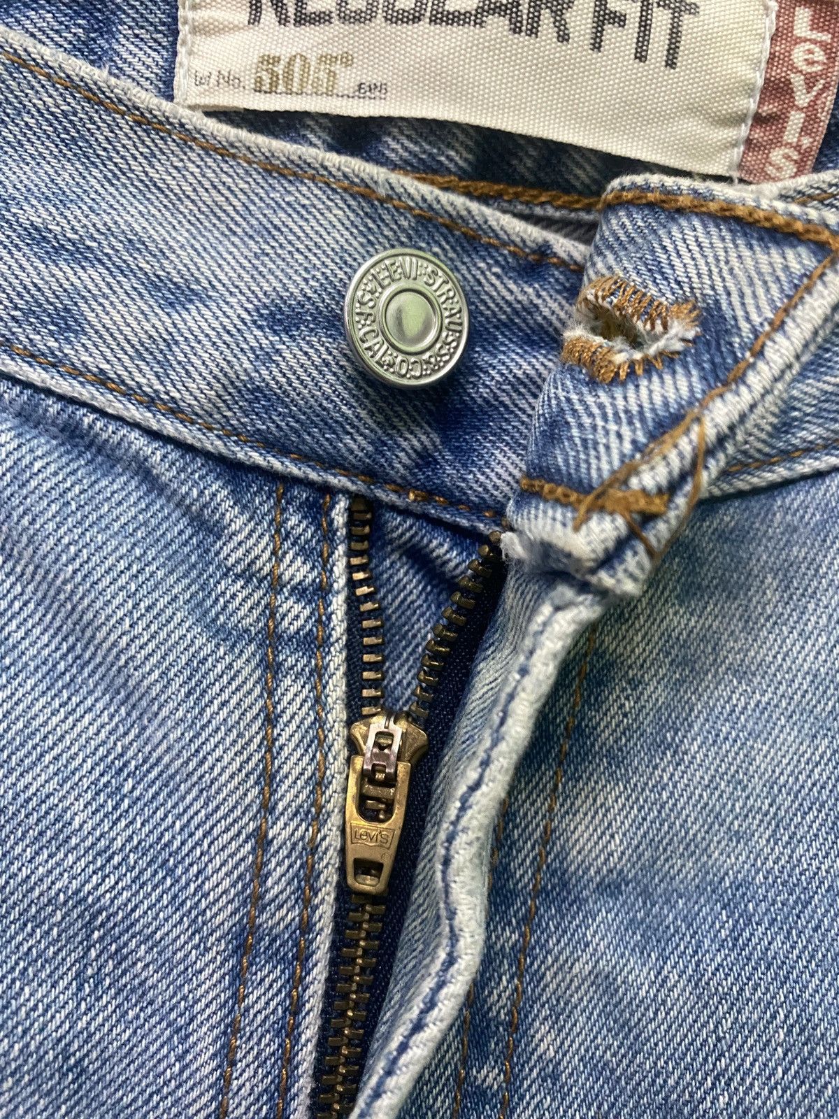 Levi's × Vintage Vintage LEVIS 505 Regular Fit jeans -L3 Size US 38 / EU 54 - 10 Thumbnail