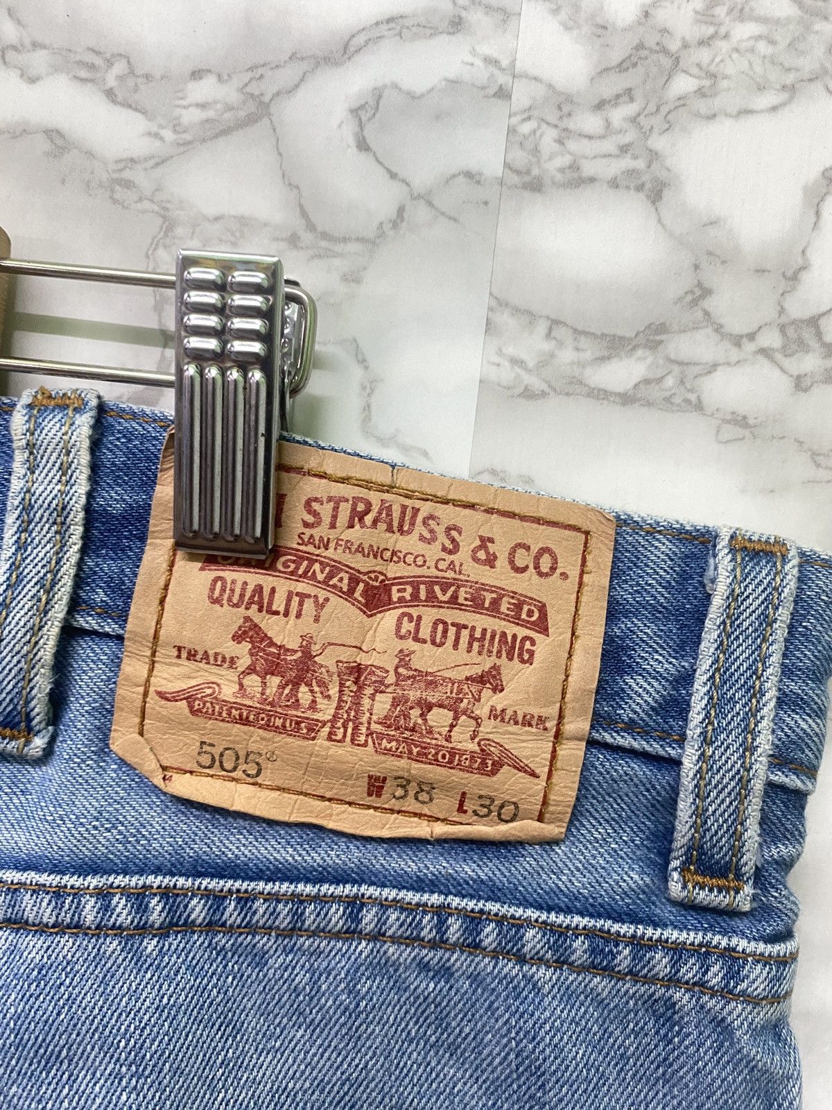 Levi's × Vintage Vintage LEVIS 505 Regular Fit jeans -L3 Size US 38 / EU 54 - 14 Thumbnail