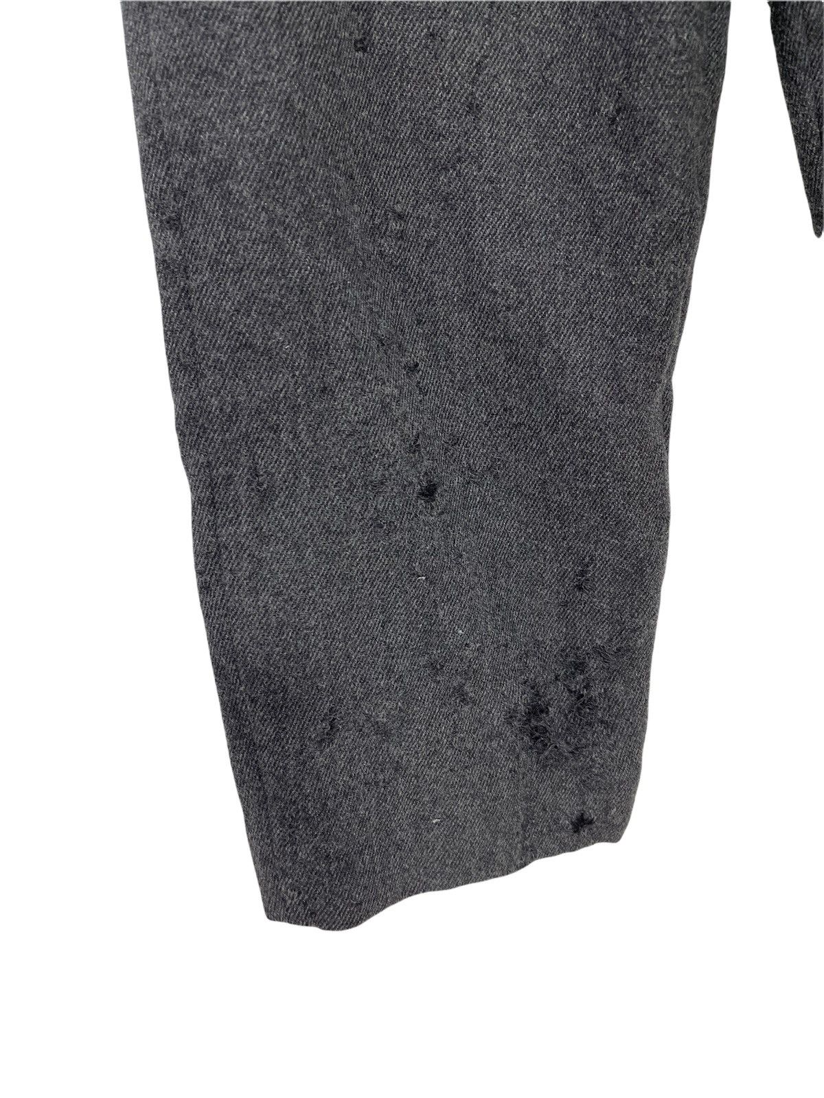 Comme des Garcons Vtg 90s CdgH Damaged Wool Wide Trouser 3🟦1 Size US 30 / EU 46 - 6 Thumbnail