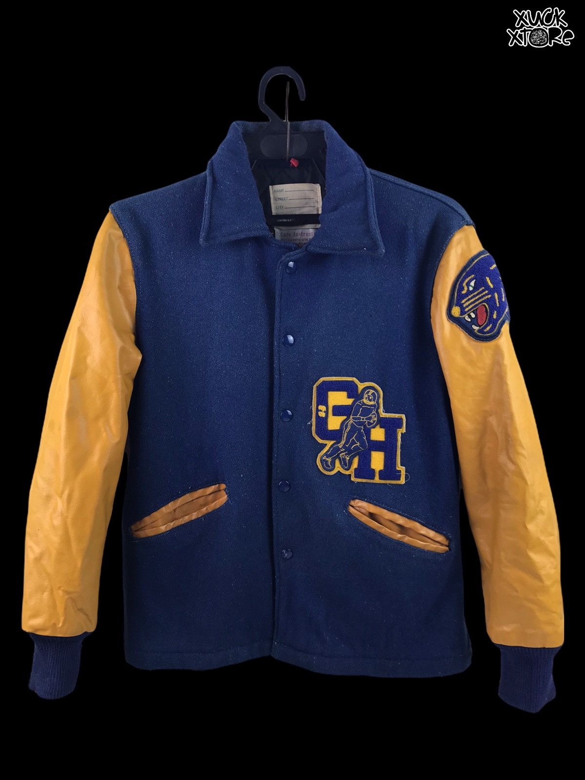 Delong 🔥Vintage 80’s DeLong Varsity Leather Jacket Size US M / EU 48-50 / 2 - 24 Thumbnail