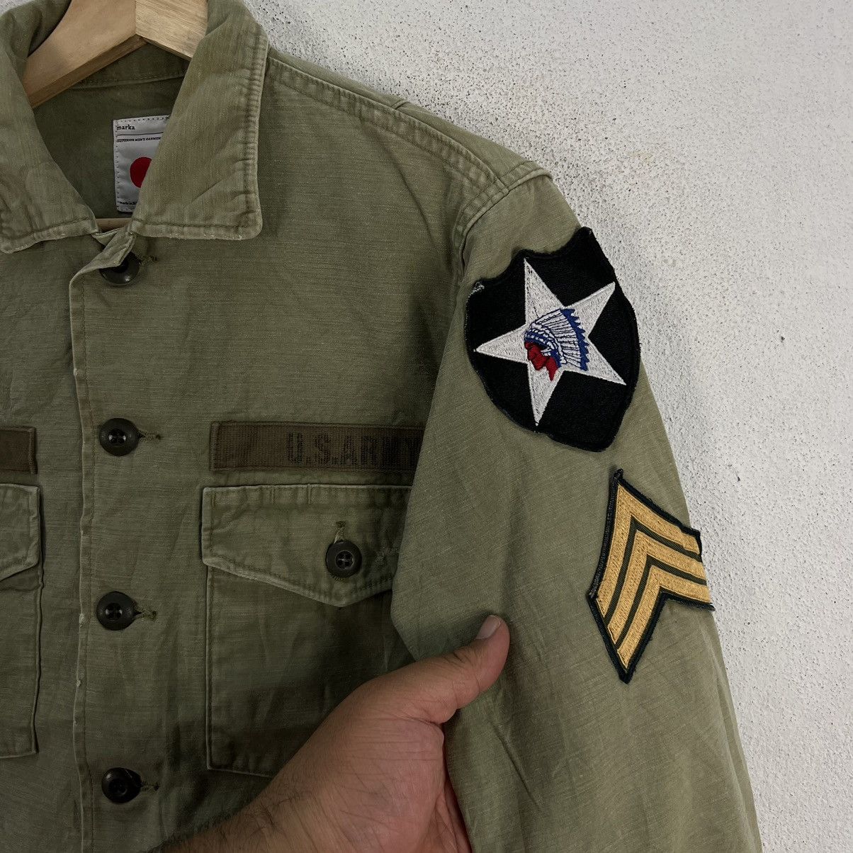 Japanese Brand RARE MARKA MADE IN JAPAN SHIRTS FULL PATCHES MILITARY STYLE Size US M / EU 48-50 / 2 - 6 Thumbnail