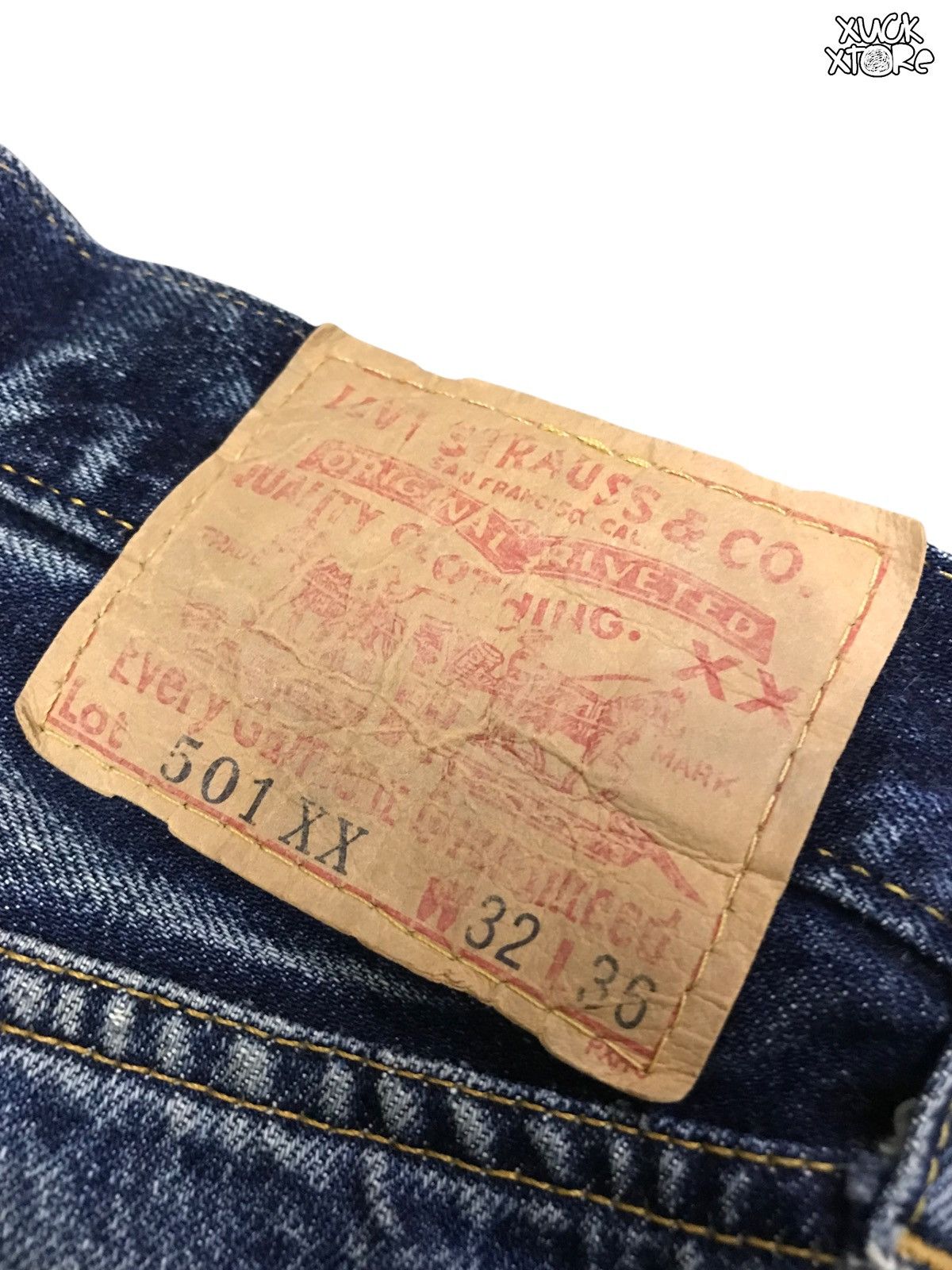 Levi's Vintage Clothing Vintage LEVIS 501 XX BIG E Selvedge 30 Size US 30 / EU 46 - 4 Thumbnail