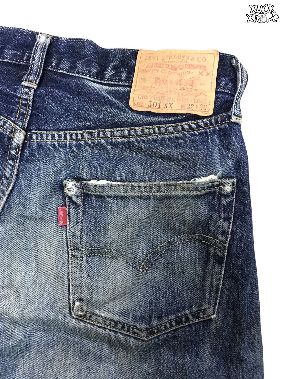 Levi's Vintage Clothing Vintage LEVIS 501 XX BIG E Selvedge 30 Size US 30 / EU 46 - 6 Thumbnail