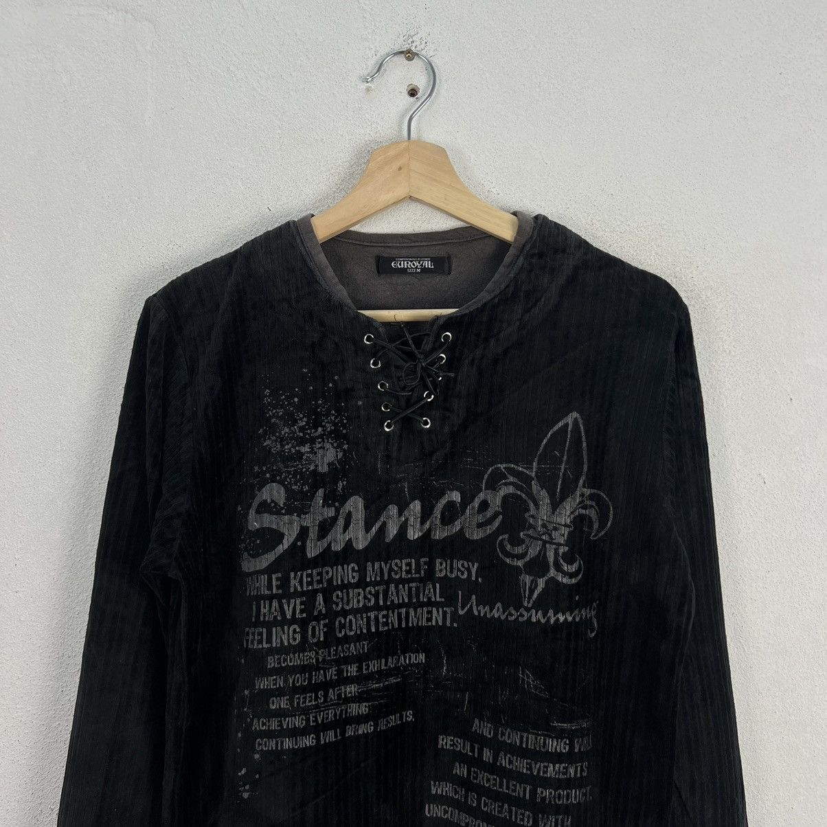 Japanese Brand RARE EUROYAL SWEATSHIRT BIG LOGO INSPIRED BY CHROME HEARTS Size US M / EU 48-50 / 2 - 3 Thumbnail