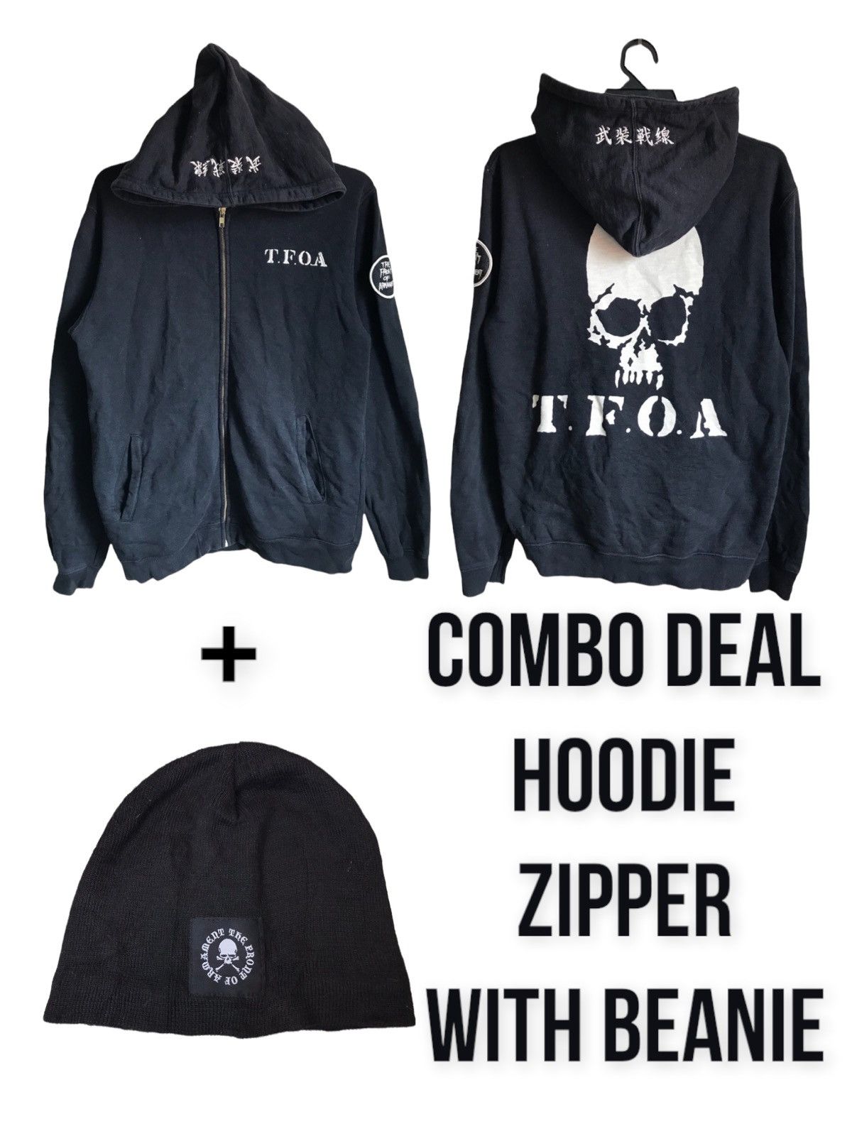 Other 💥COMBODEAL TFOA HIROSHI TAKASHI THE CROWS HOODIE + BEANIE Size US M / EU 48-50 / 2 - 1 Thumbnail