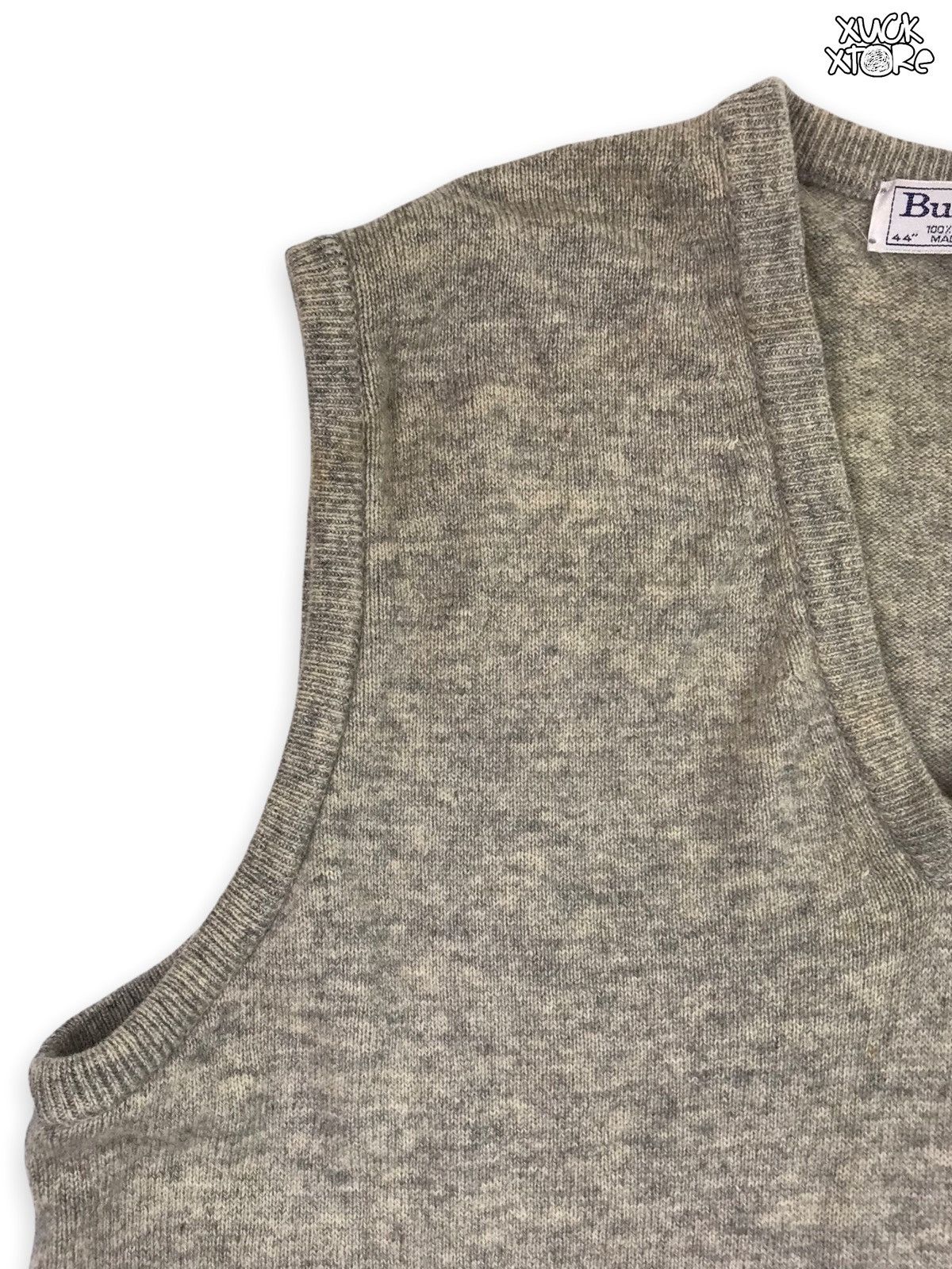 Burberry × Vintage 🔥Vintage Burberrys Sweater Vest V-Neck Lambswool Size US S / EU 44-46 / 1 - 3 Thumbnail