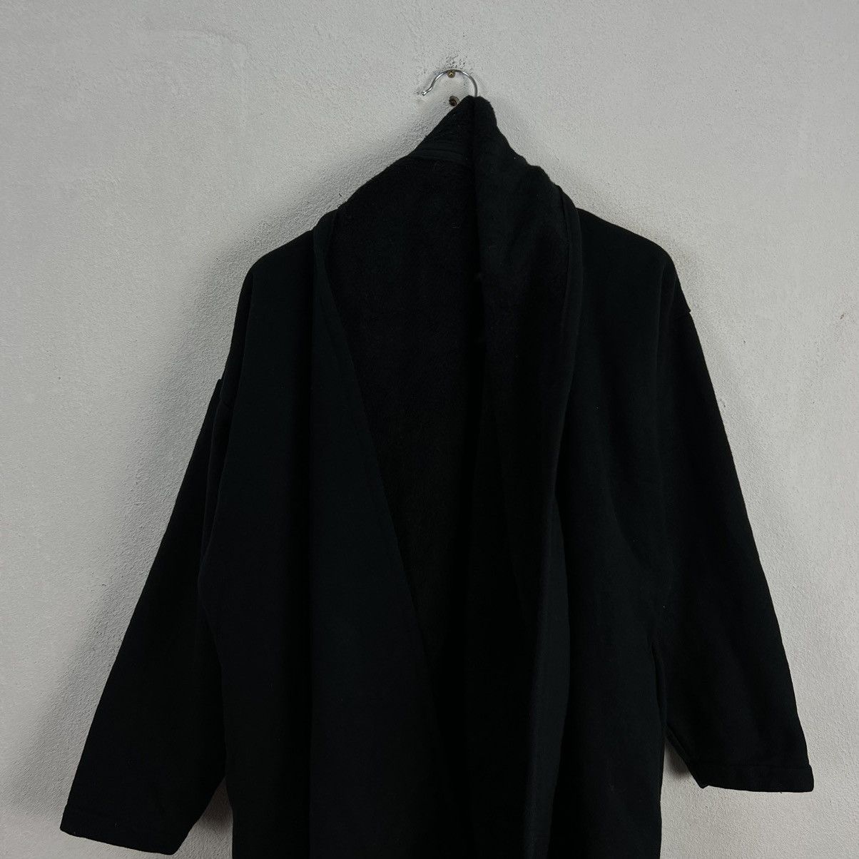 Vintage ICONIC RICH BLACK LONG WOOL JACKET NORMA KAMALI Size M / US 6-8 / IT 42-44 - 3 Thumbnail