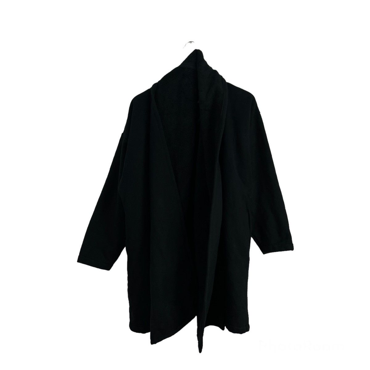 Vintage ICONIC RICH BLACK LONG WOOL JACKET NORMA KAMALI Size M / US 6-8 / IT 42-44 - 1 Thumbnail