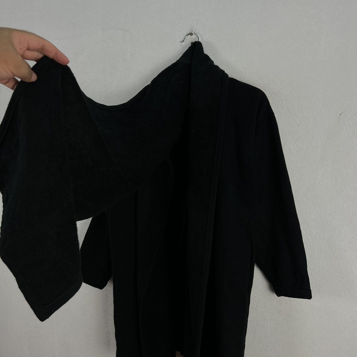 Vintage ICONIC RICH BLACK LONG WOOL JACKET NORMA KAMALI Size M / US 6-8 / IT 42-44 - 4 Thumbnail