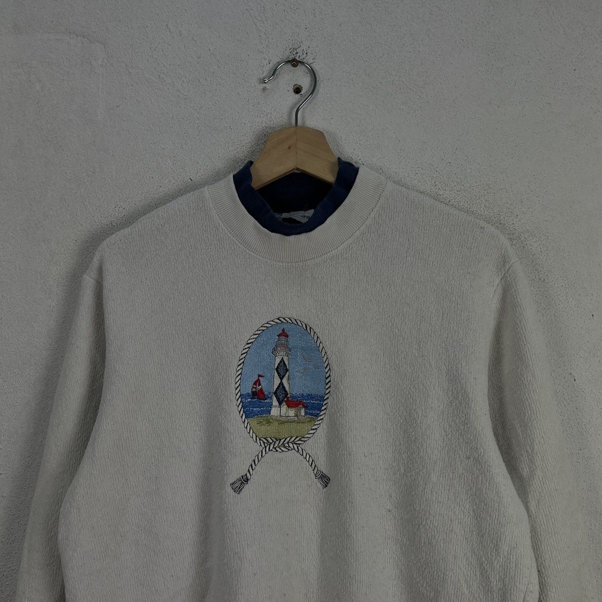Japanese Brand VINTAGE DOUBLE COLLAR SWEATSHIRT CREWNECK BON WORTH BIG LOGO Size US M / EU 48-50 / 2 - 3 Thumbnail