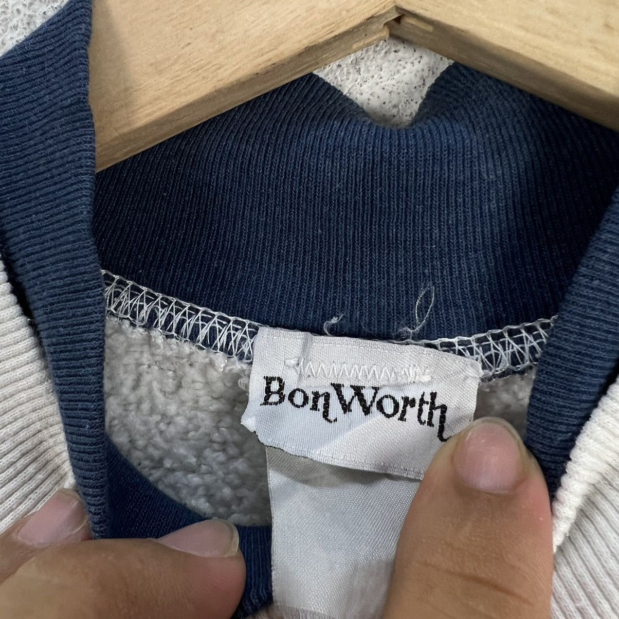 Japanese Brand VINTAGE DOUBLE COLLAR SWEATSHIRT CREWNECK BON WORTH BIG LOGO Size US M / EU 48-50 / 2 - 8 Thumbnail