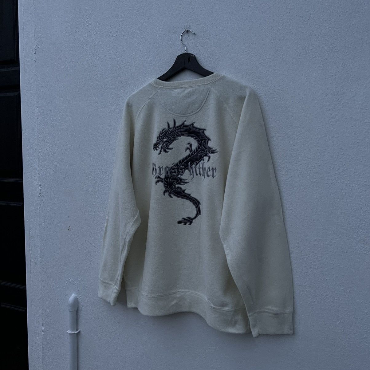 Japanese Brand GRASS HITHER SWEATSHIRT BIG LOGO PUNK DESIGN OVER PRINT Size US L / EU 52-54 / 3 - 6 Thumbnail