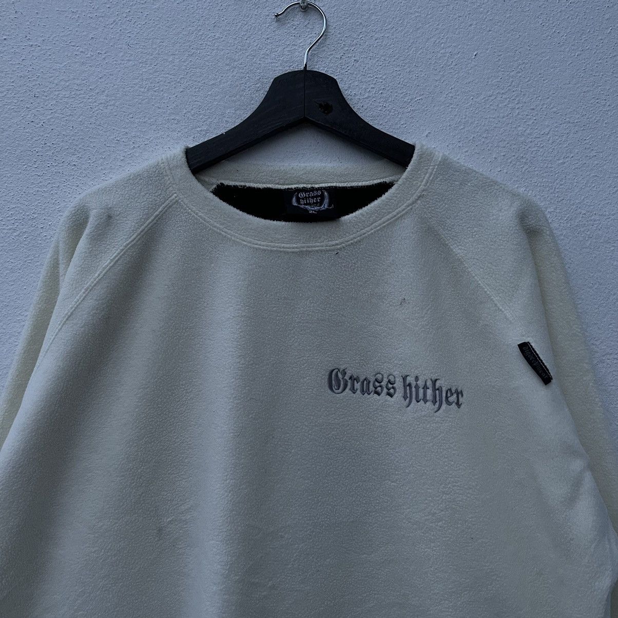 Japanese Brand GRASS HITHER SWEATSHIRT BIG LOGO PUNK DESIGN OVER PRINT Size US L / EU 52-54 / 3 - 4 Thumbnail