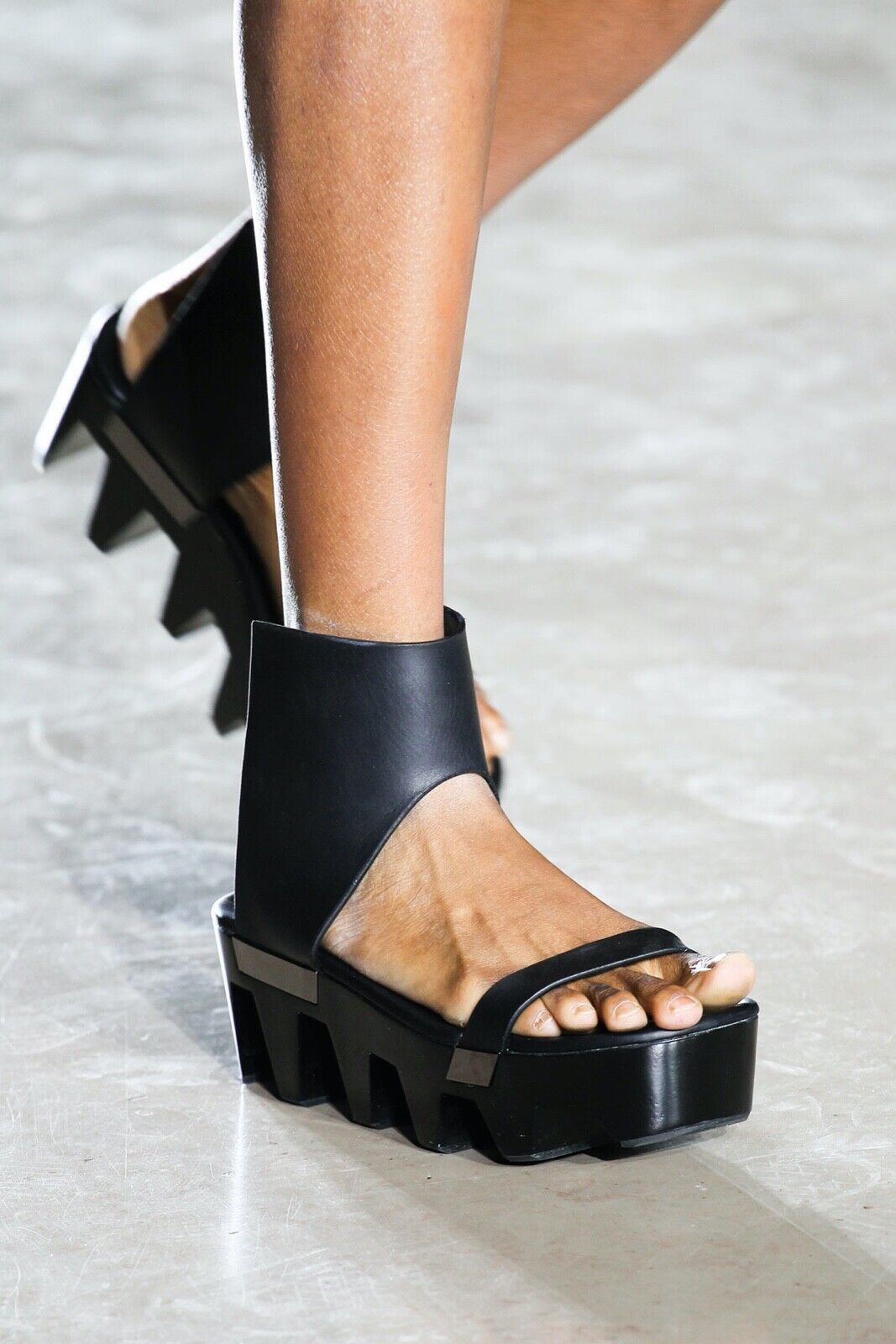 Rick Owens Rick Owens SS15 Faun Black Leather Sandals Size US 11 / IT 41 - 20 Thumbnail