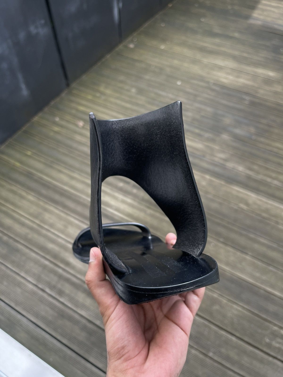 Rick Owens Rick Owens SS15 Faun Black Leather Sandals Size US 11 / IT 41 - 15 Thumbnail