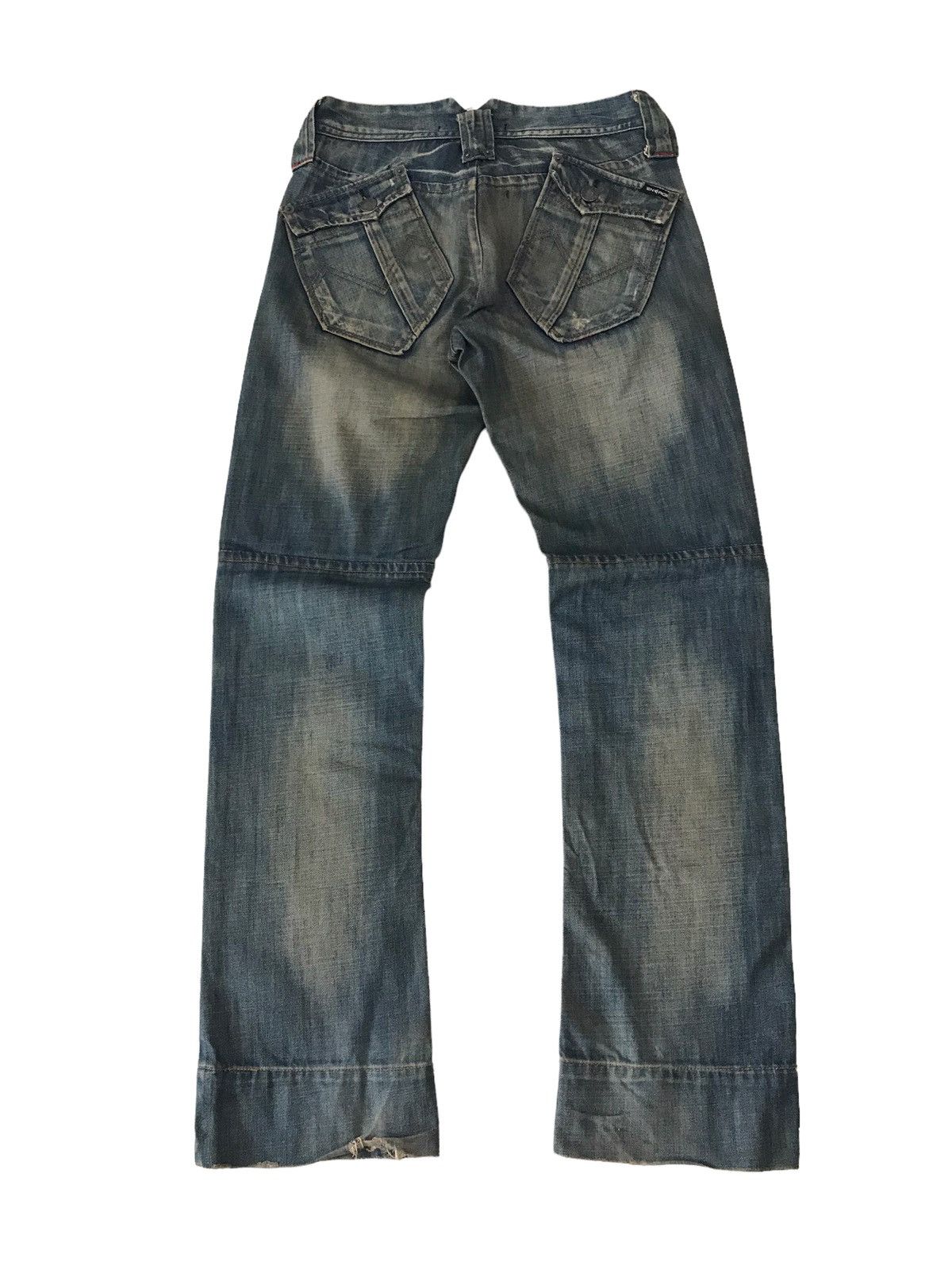 Energie 🇯🇵 ENERGIE Gold Faded Blue Distressed Denim Pant⚡️⚡️ Size US 30 / EU 46 - 9 Thumbnail