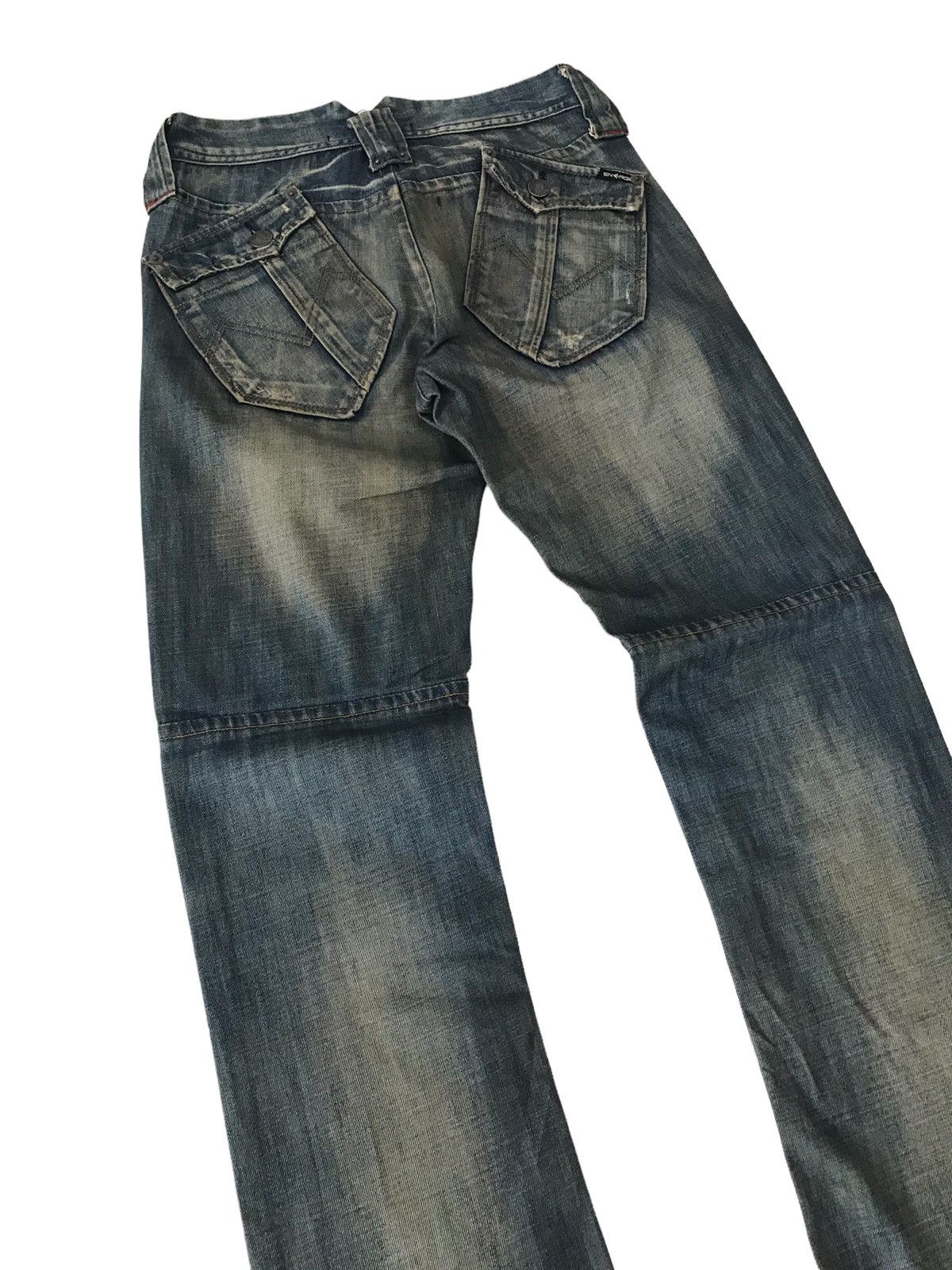 Energie 🇯🇵 ENERGIE Gold Faded Blue Distressed Denim Pant⚡️⚡️ Size US 30 / EU 46 - 11 Thumbnail