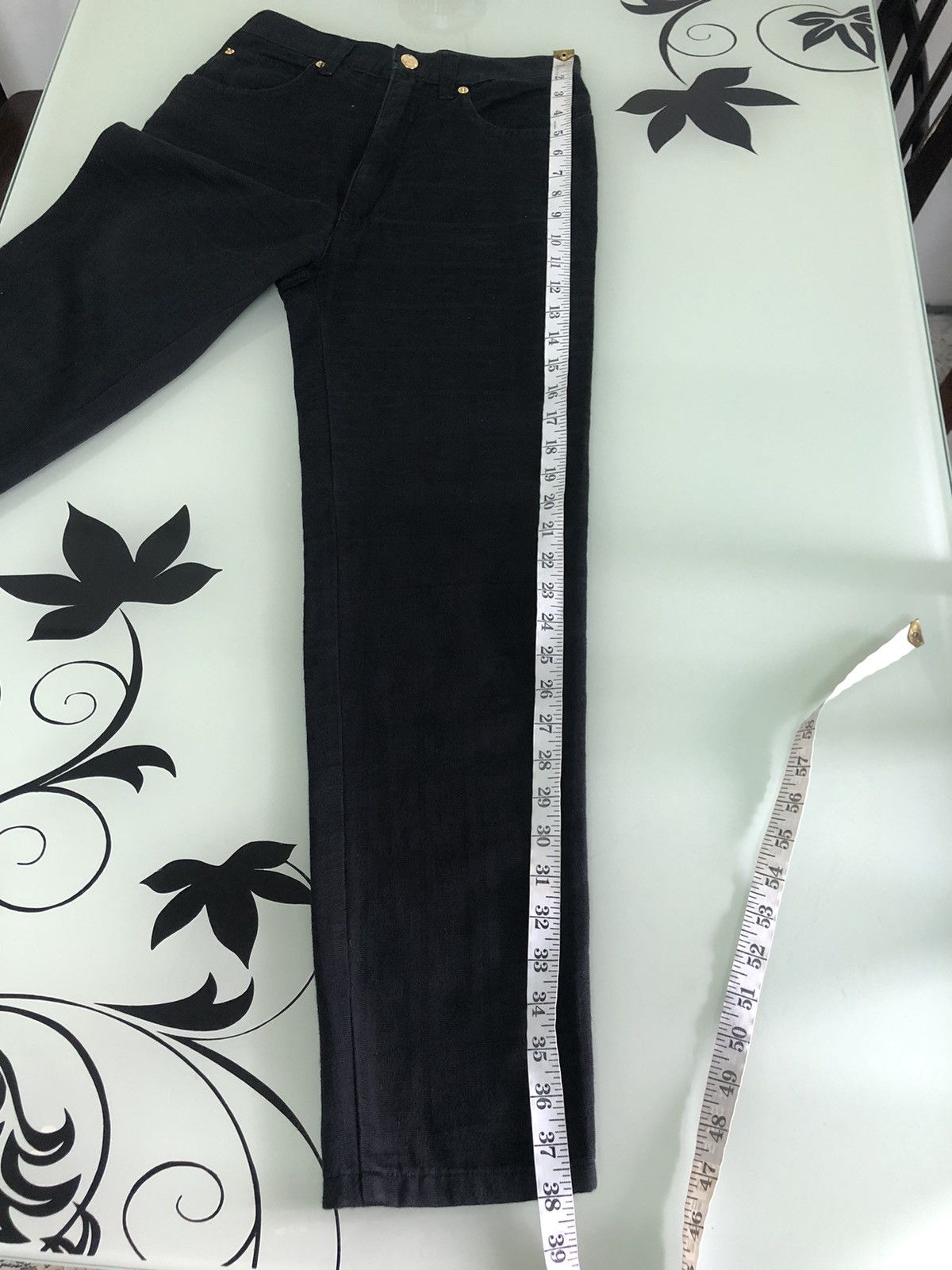 Fendi Vintage 90s Fendi Zucca Monogram Black High Waist Pants Size 28" / US 6 / IT 42 - 25 Thumbnail